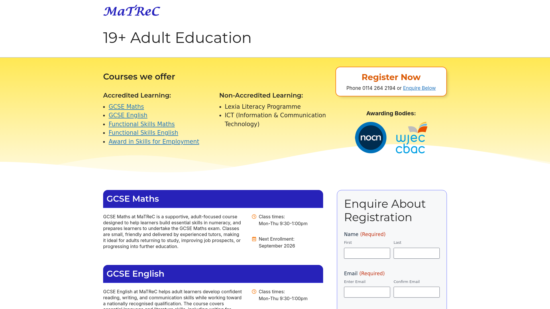 Website screenshot
