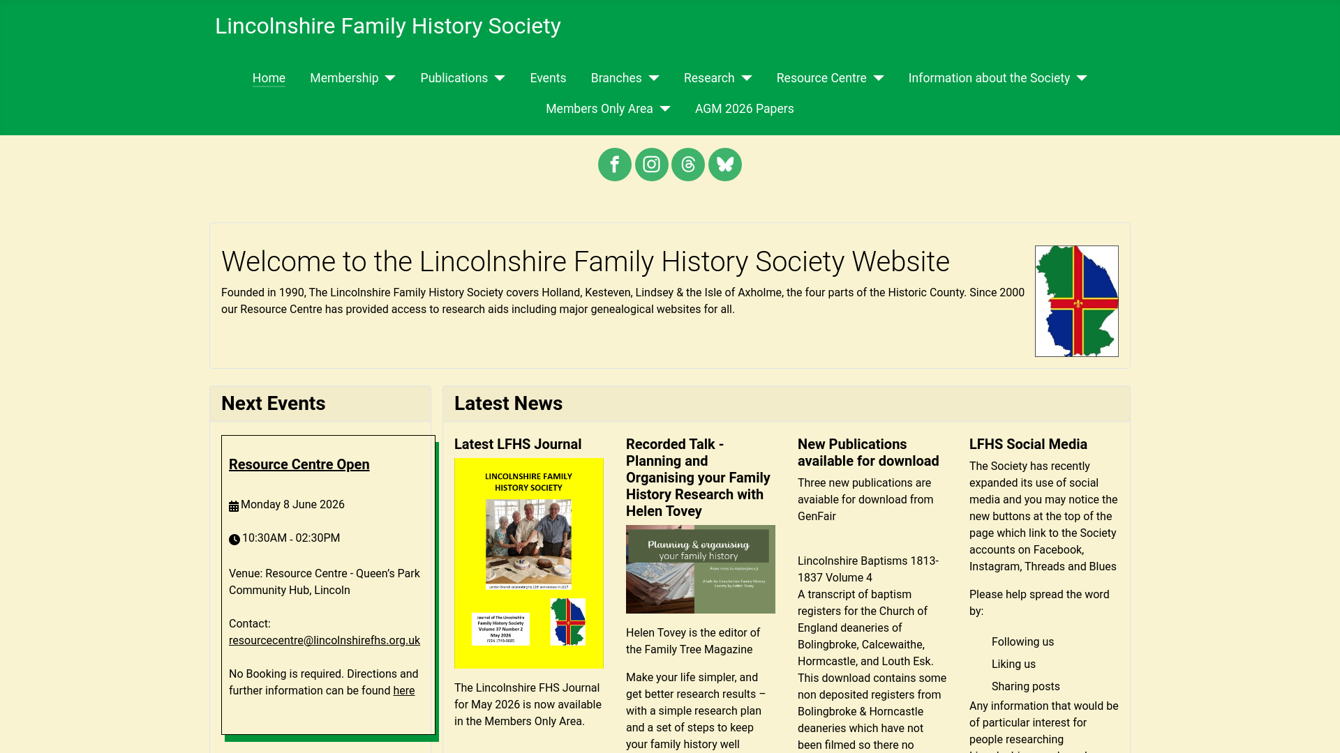 Website screenshot