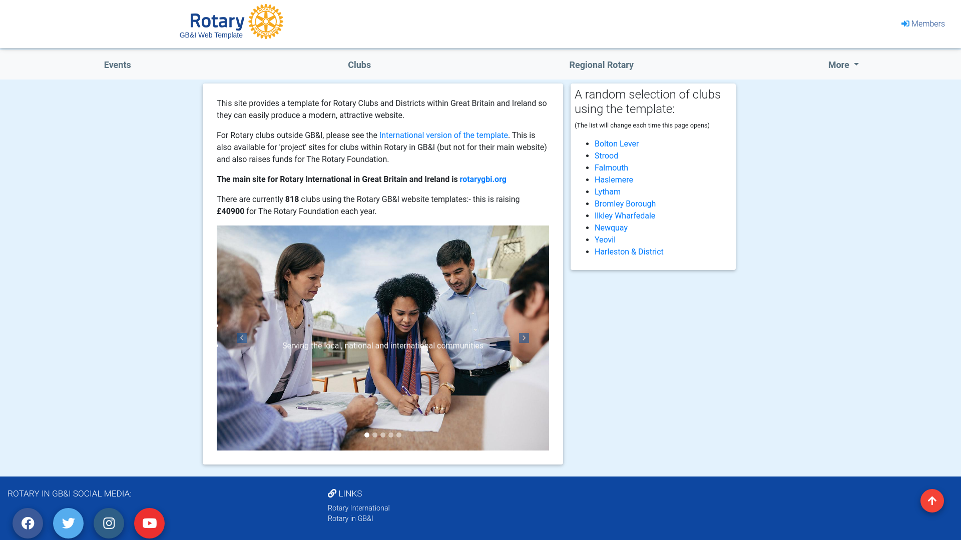 Website screenshot