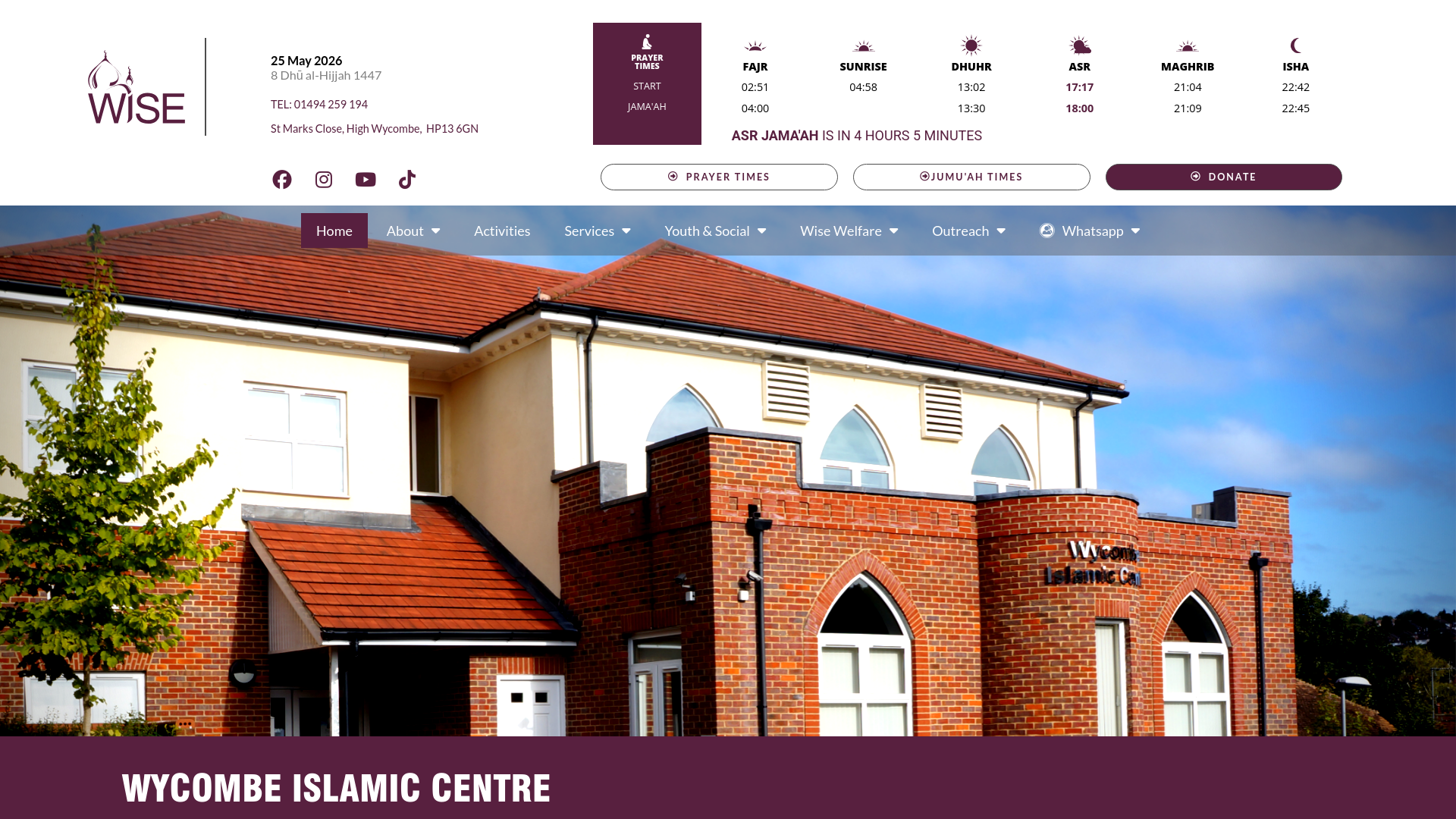 Website screenshot