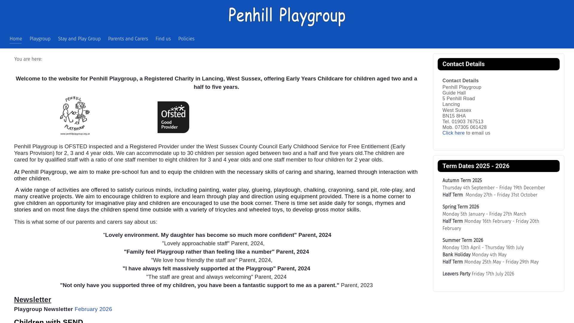 Website screenshot