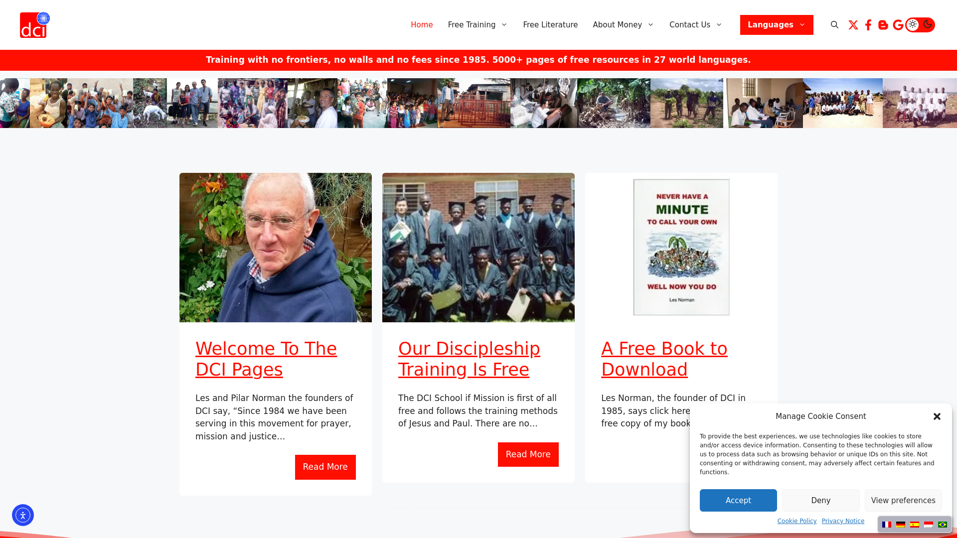 Website screenshot