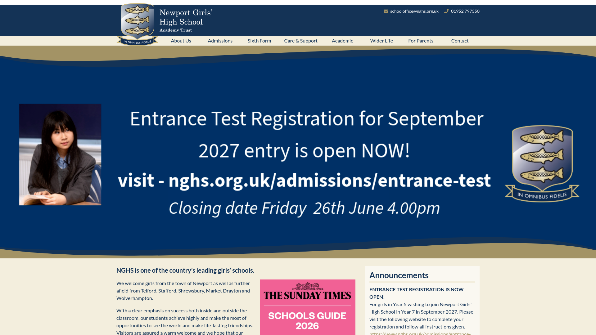 Website screenshot