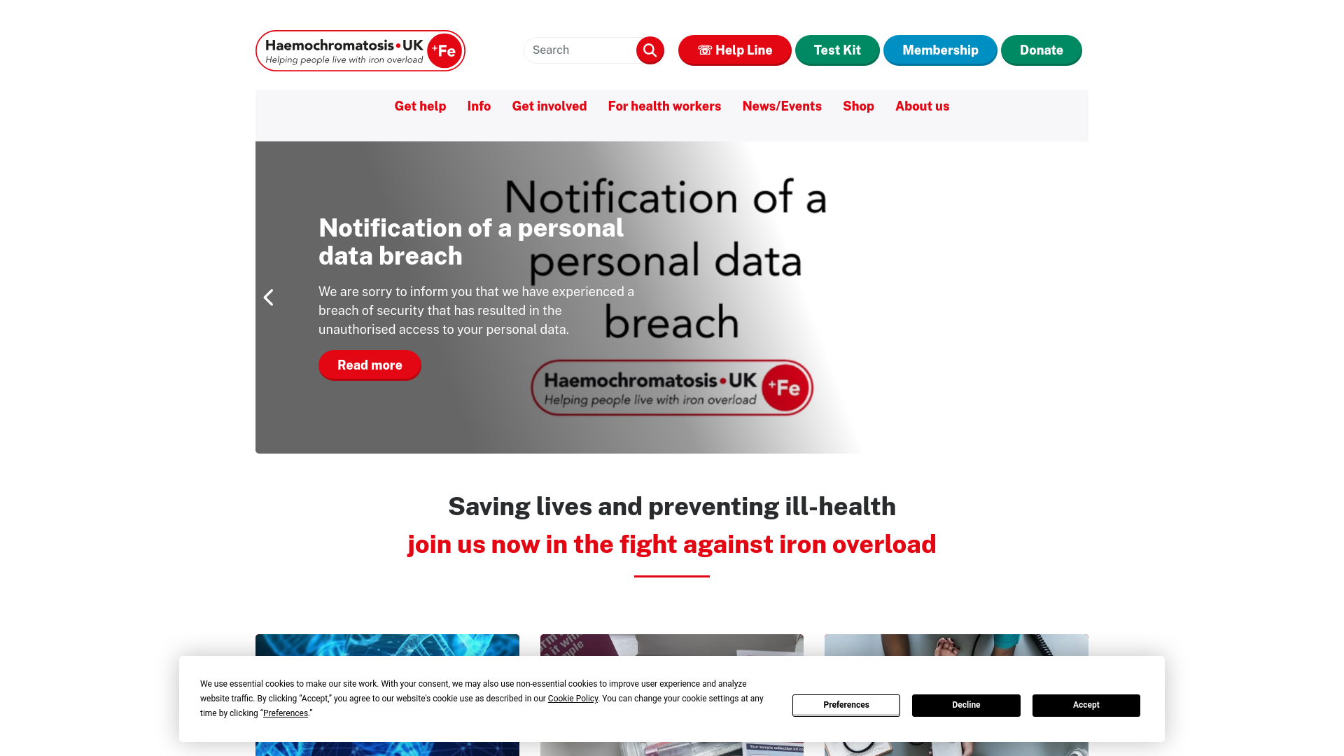 Website screenshot