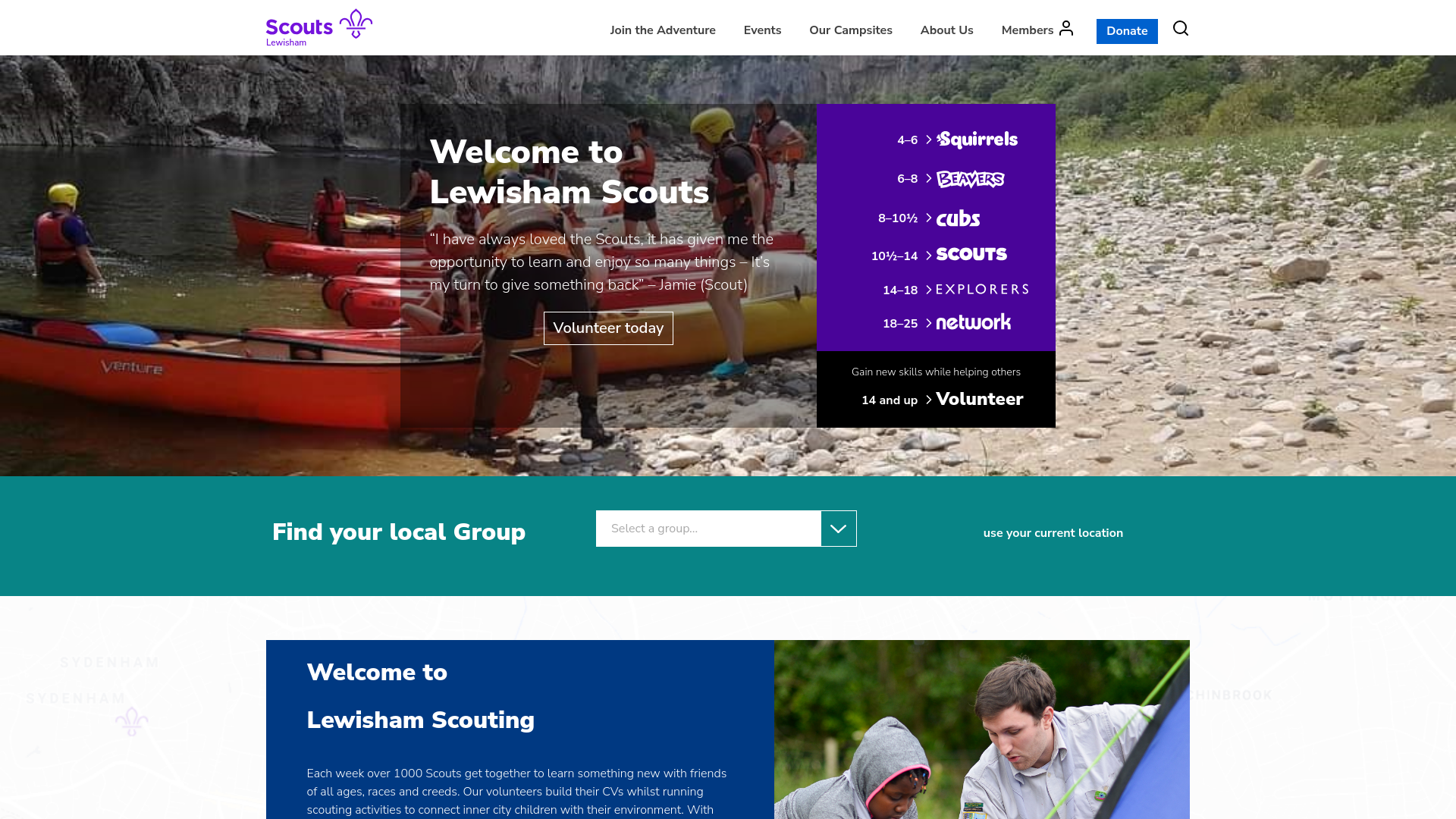 Website screenshot