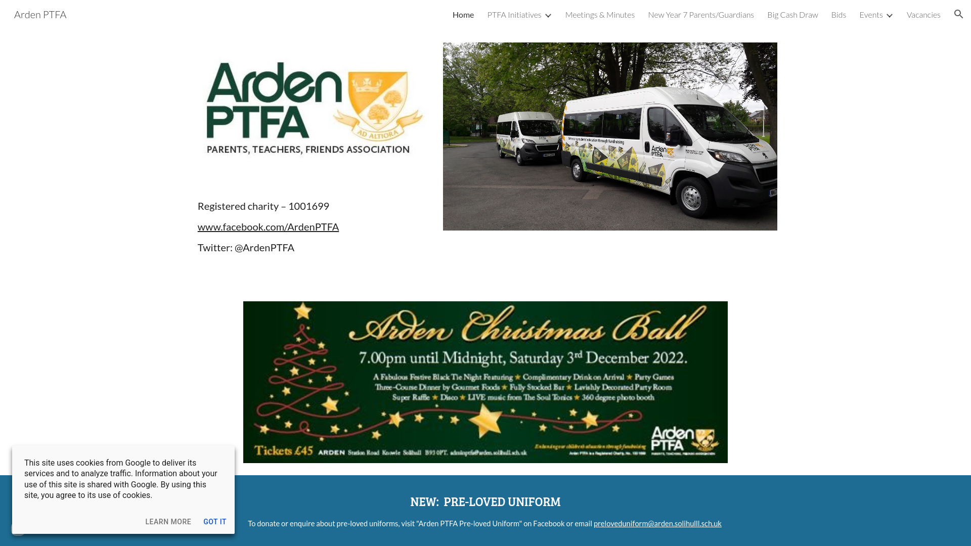 Website screenshot