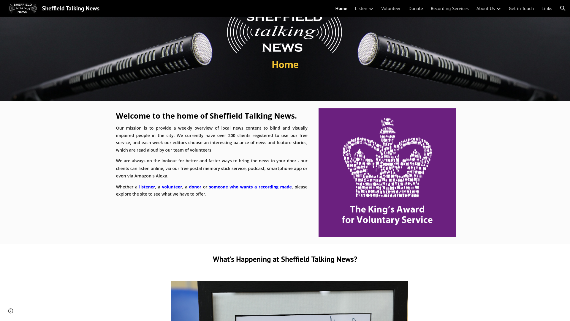 Website screenshot