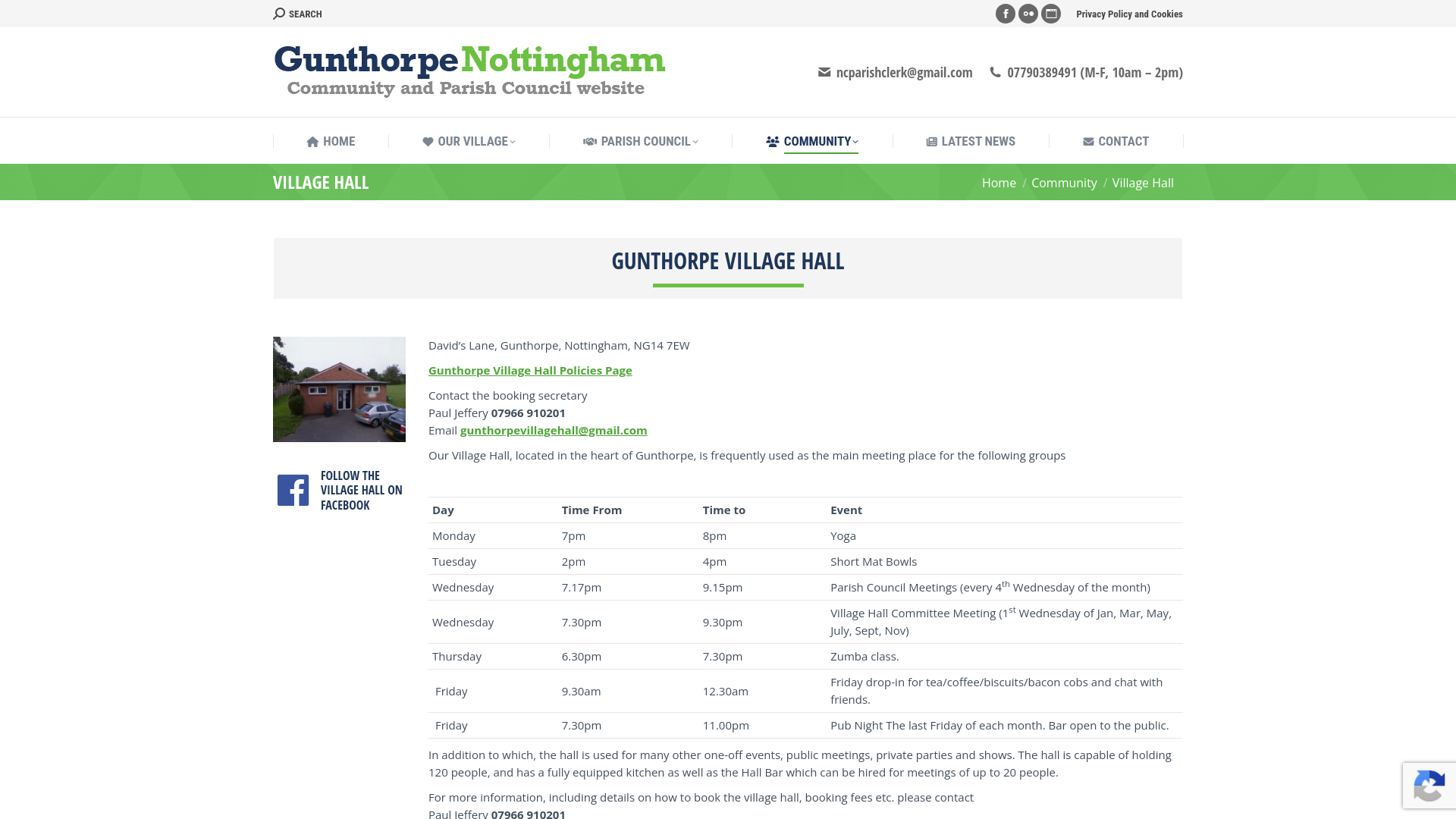 Website screenshot