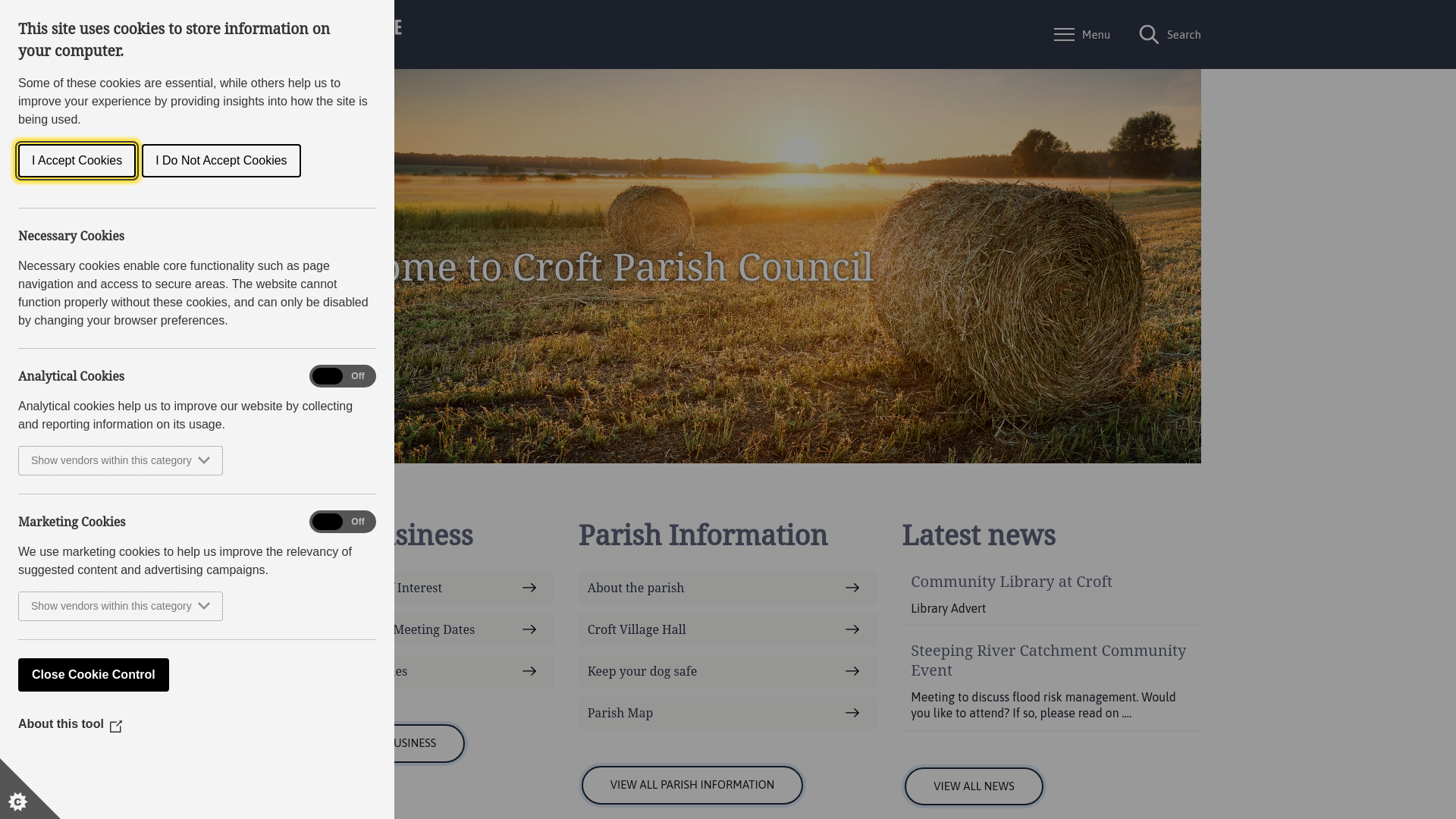 Website screenshot