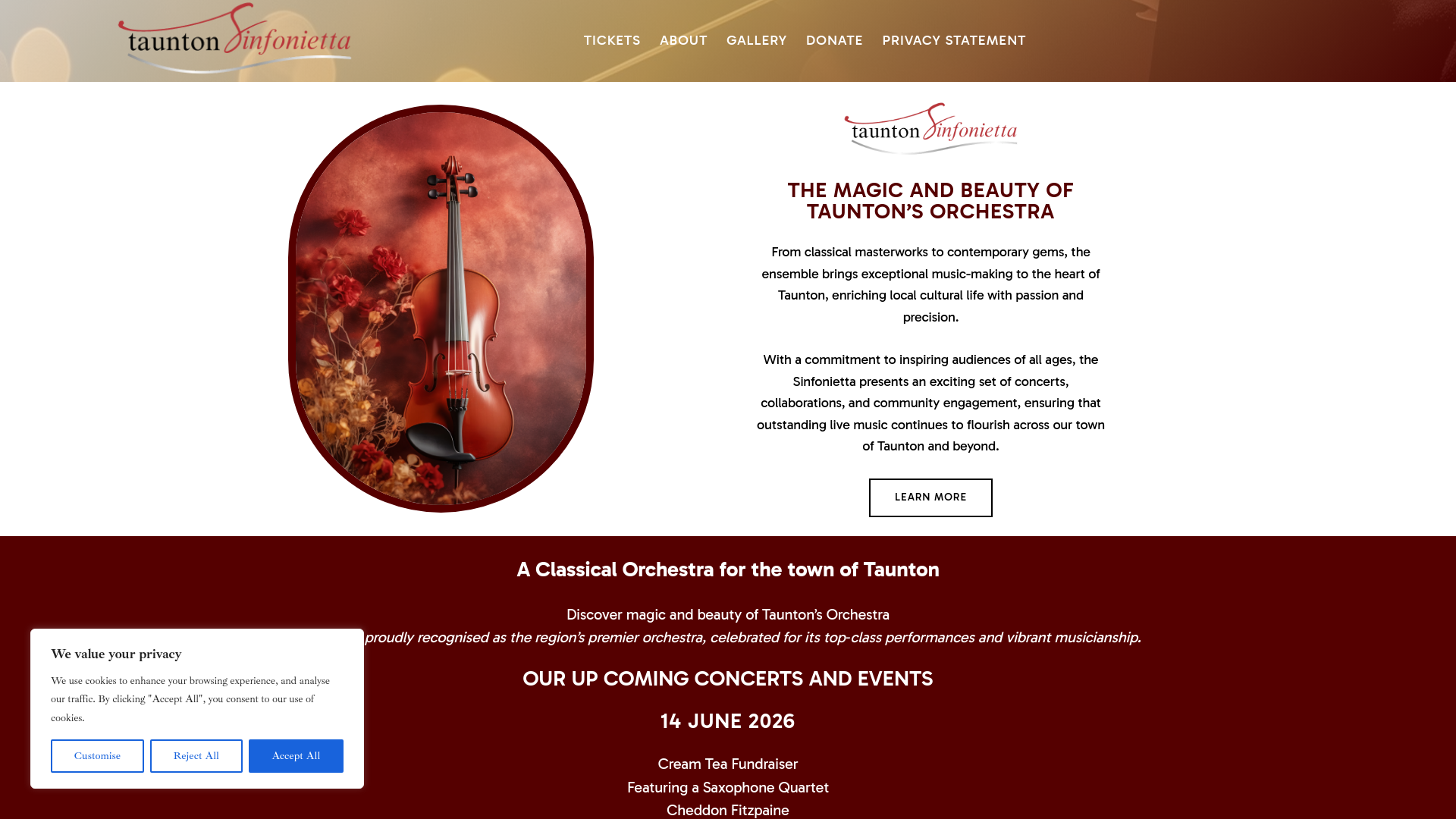 Website screenshot