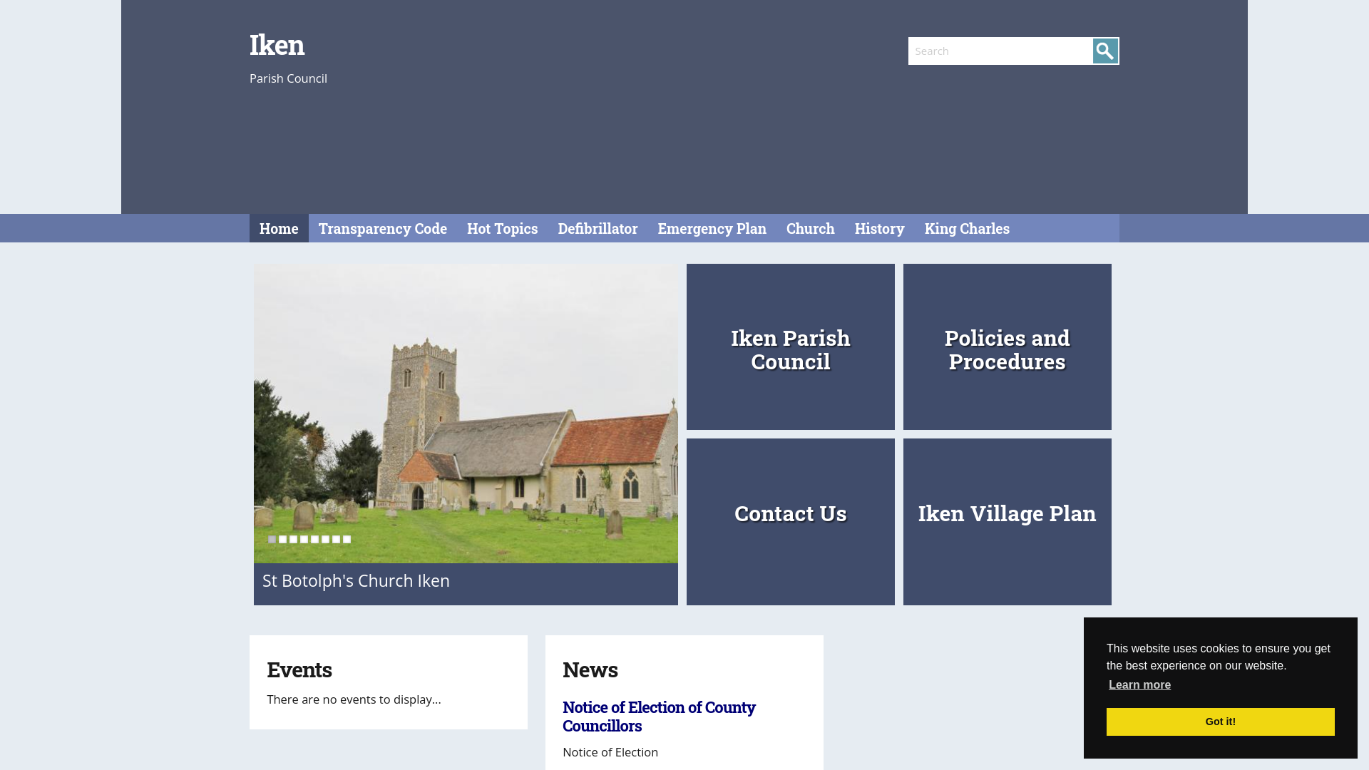 Website screenshot