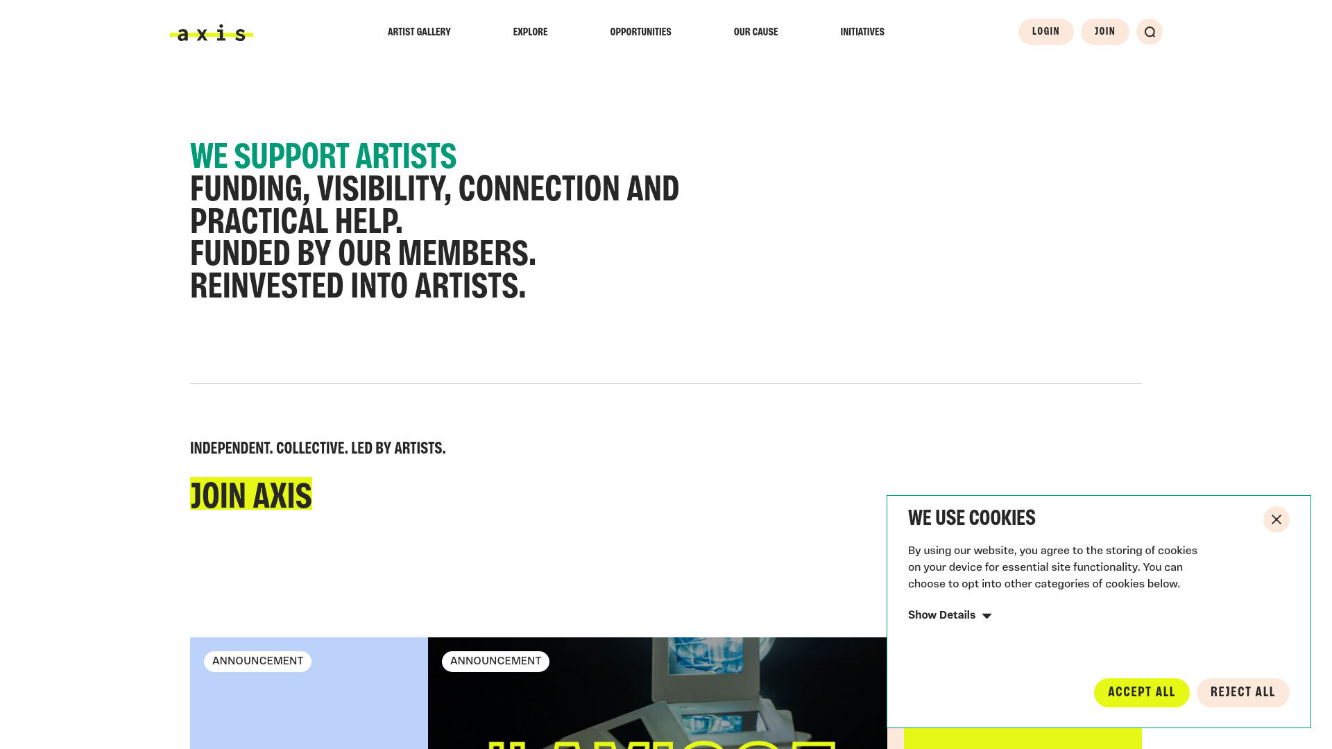 Website screenshot