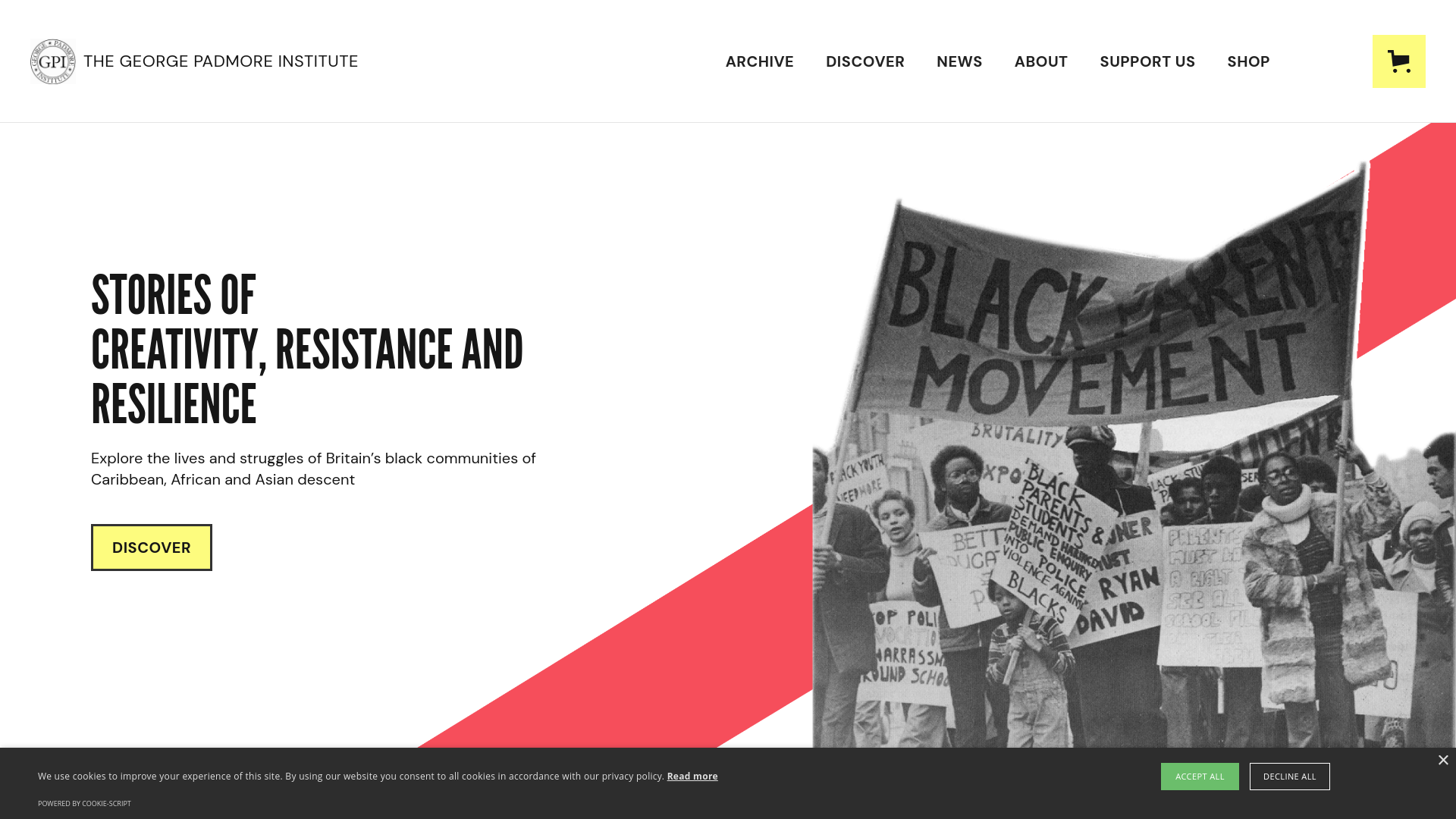 Website screenshot
