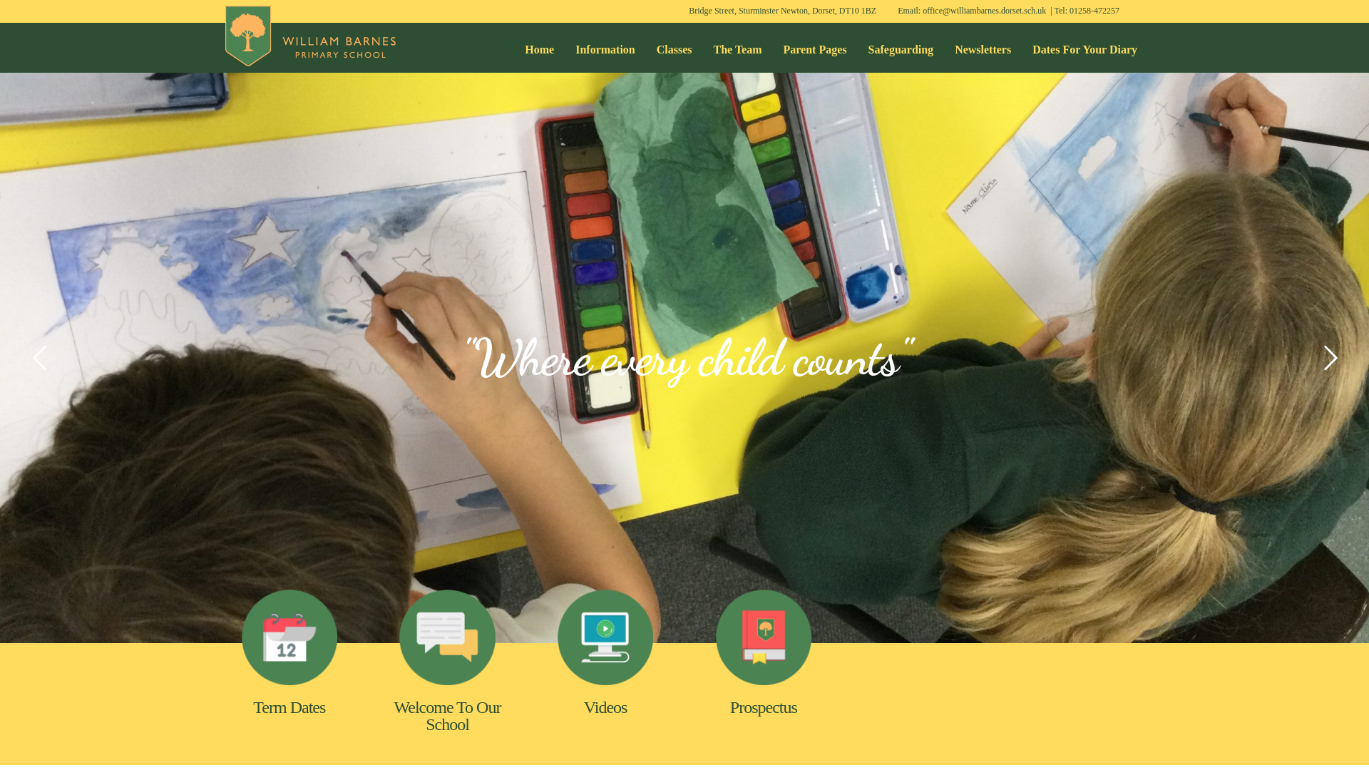 Website screenshot