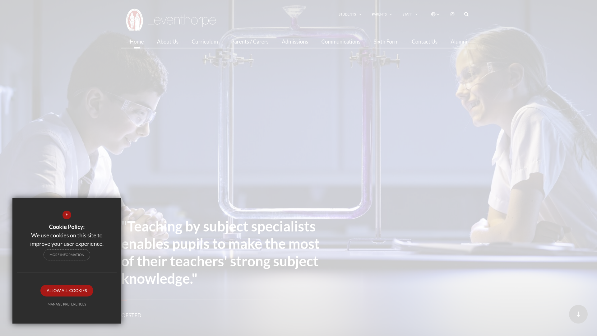 Website screenshot