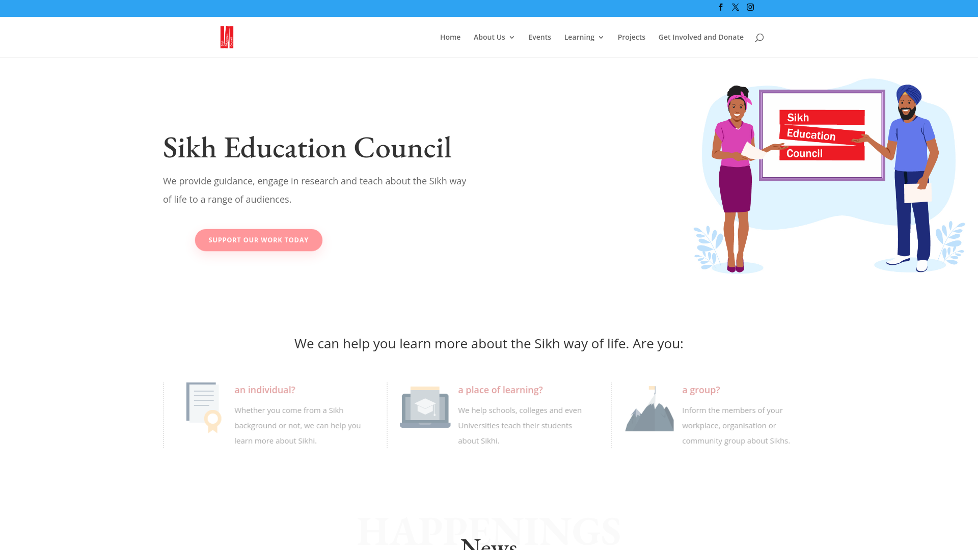 Website screenshot