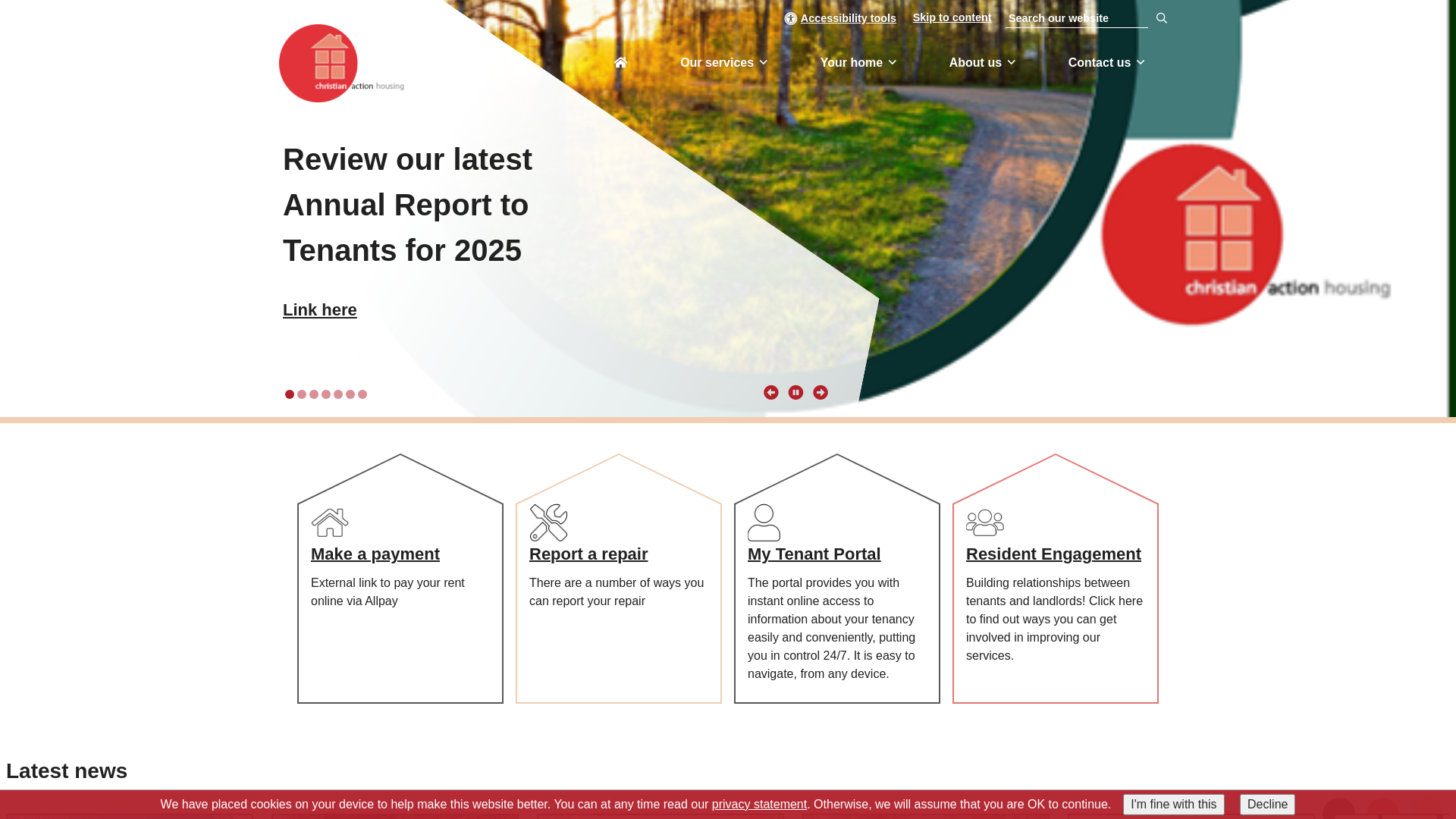 Website screenshot