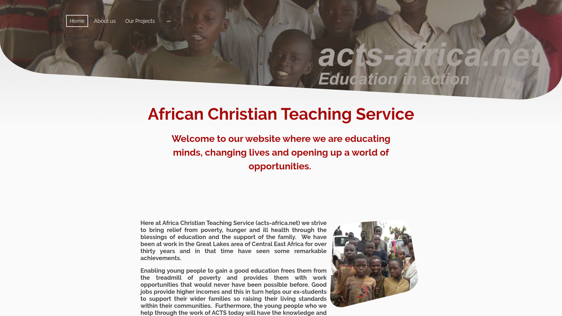 Website screenshot