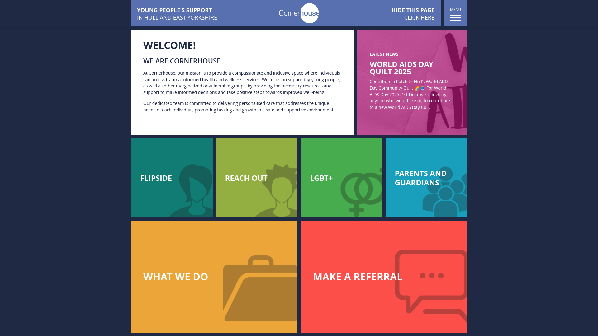 Website screenshot