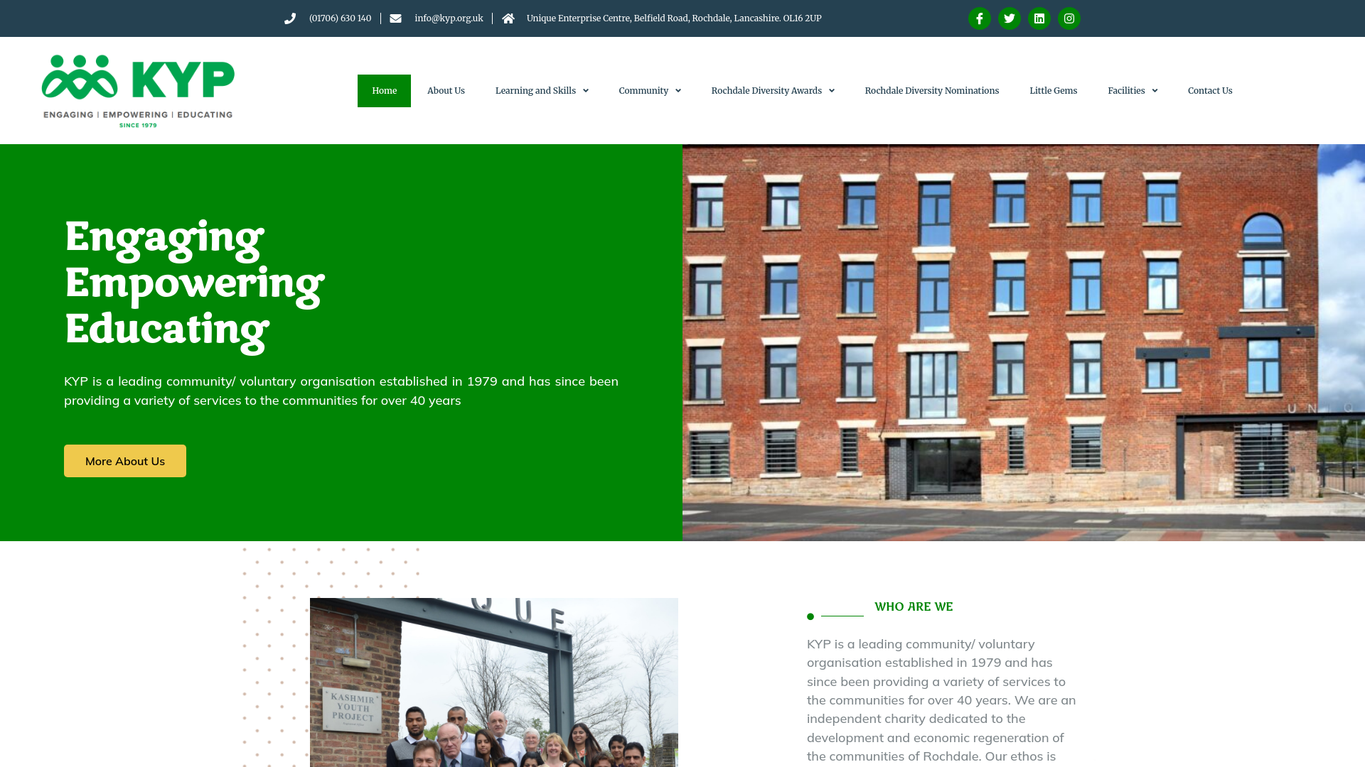 Website screenshot