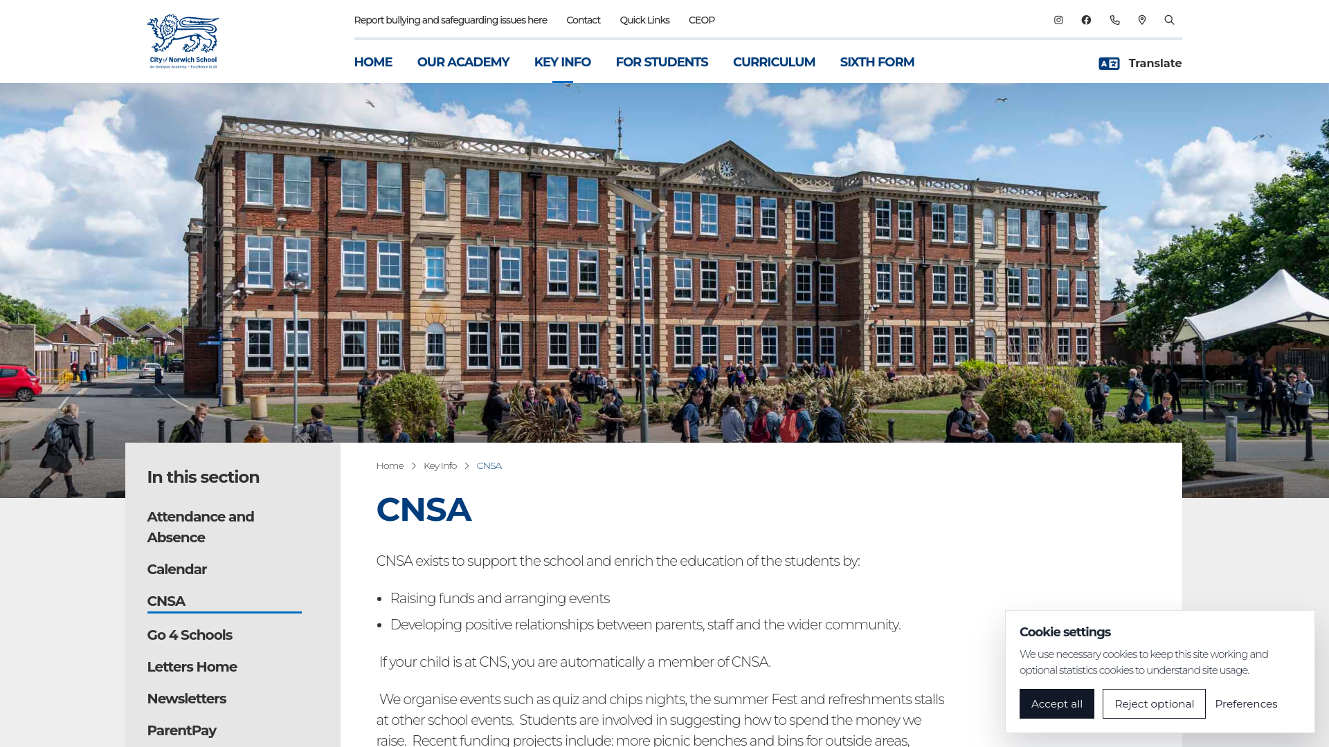 Website screenshot