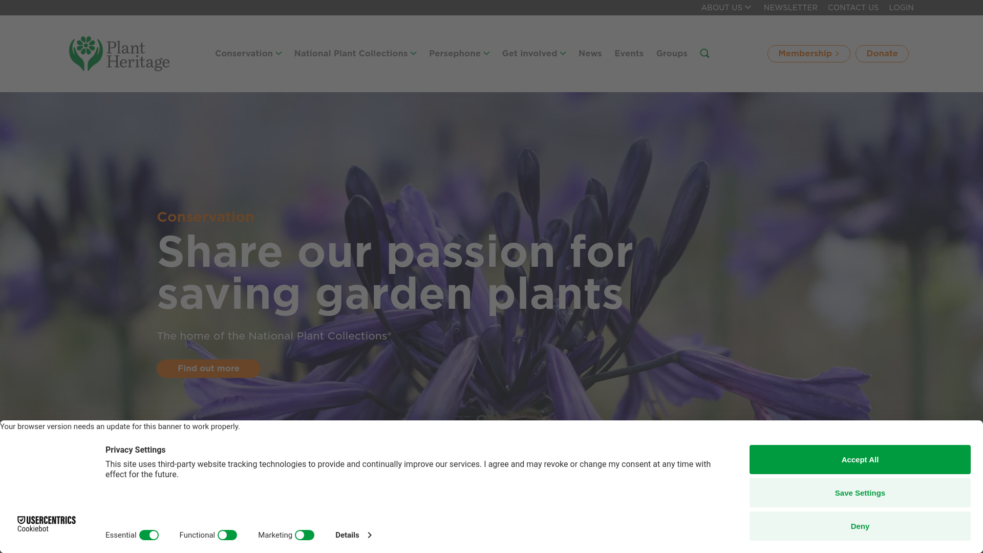 Website screenshot