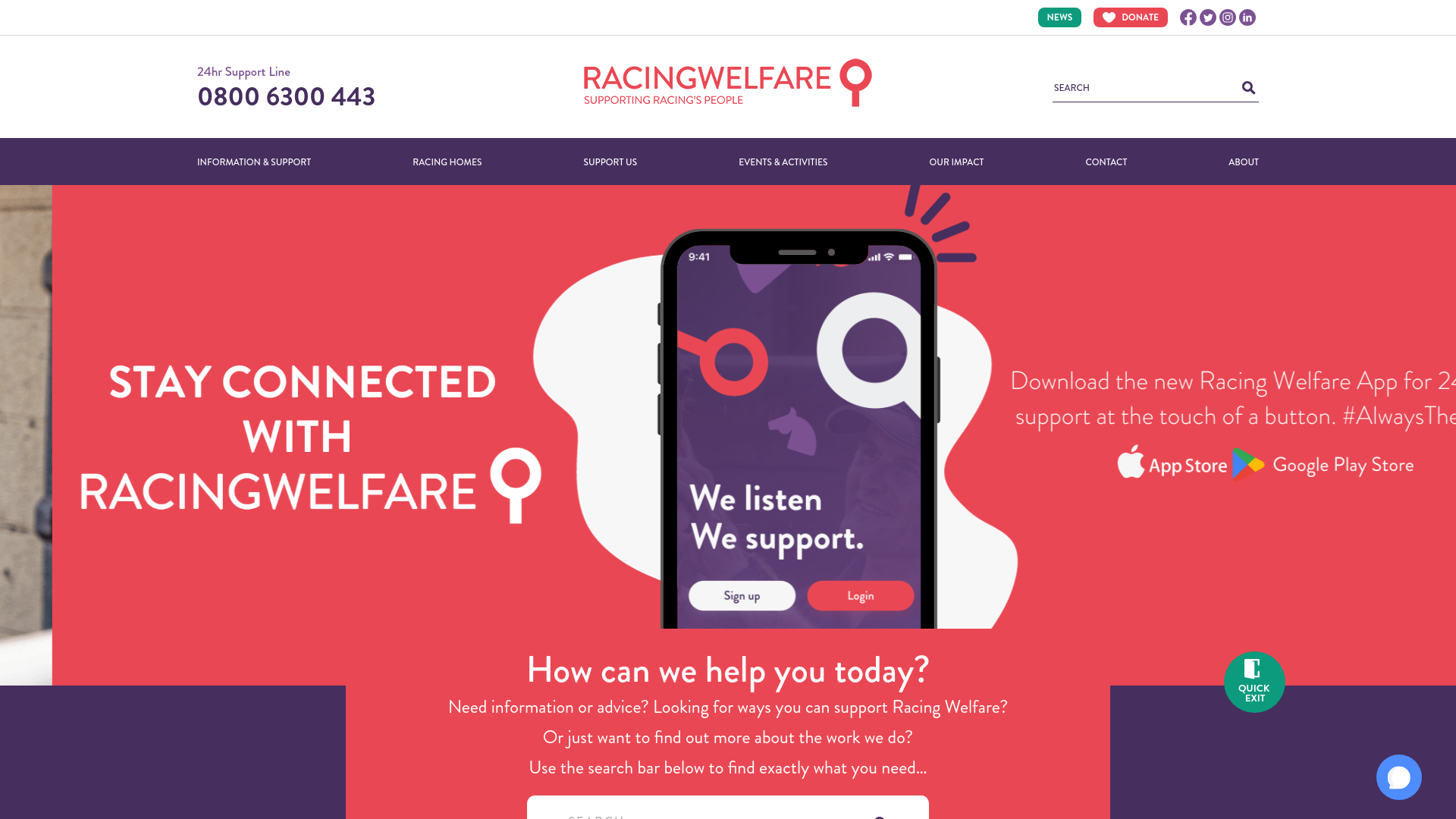 Website screenshot