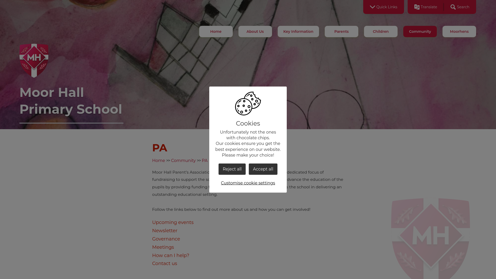 Website screenshot