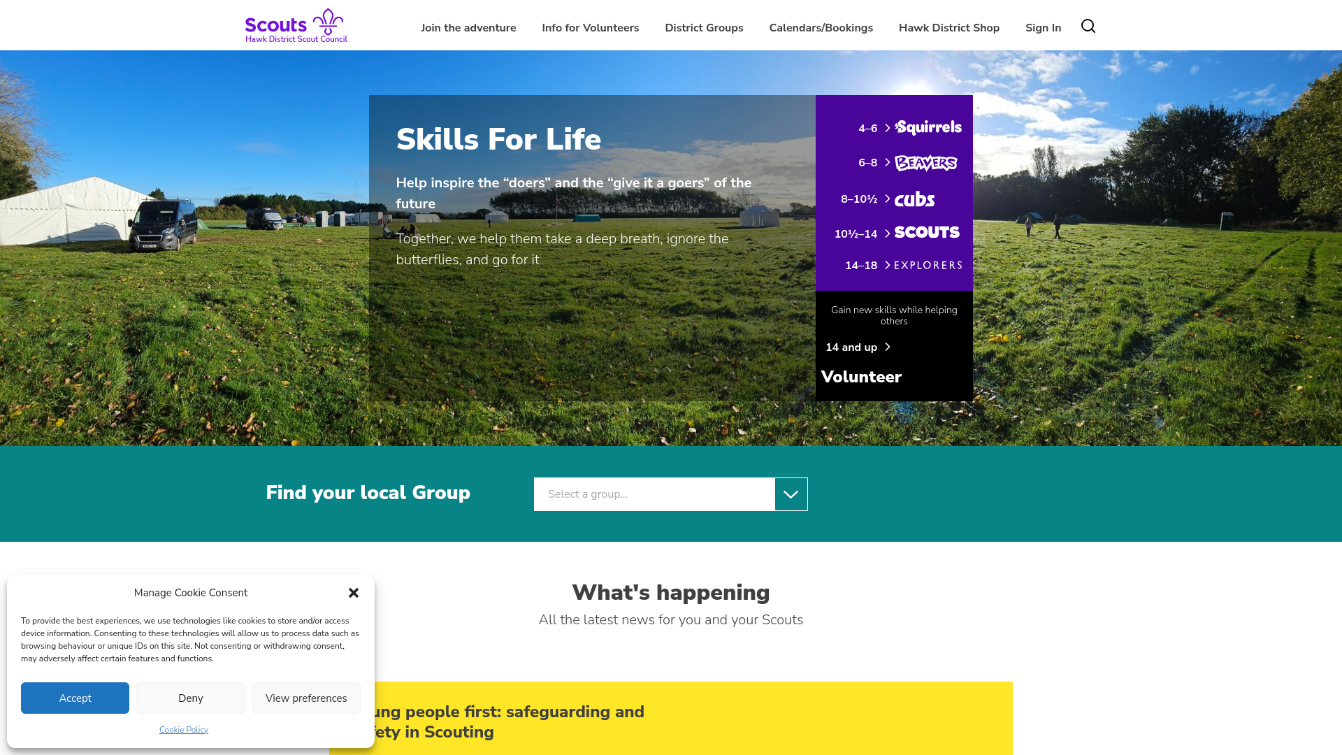 Website screenshot