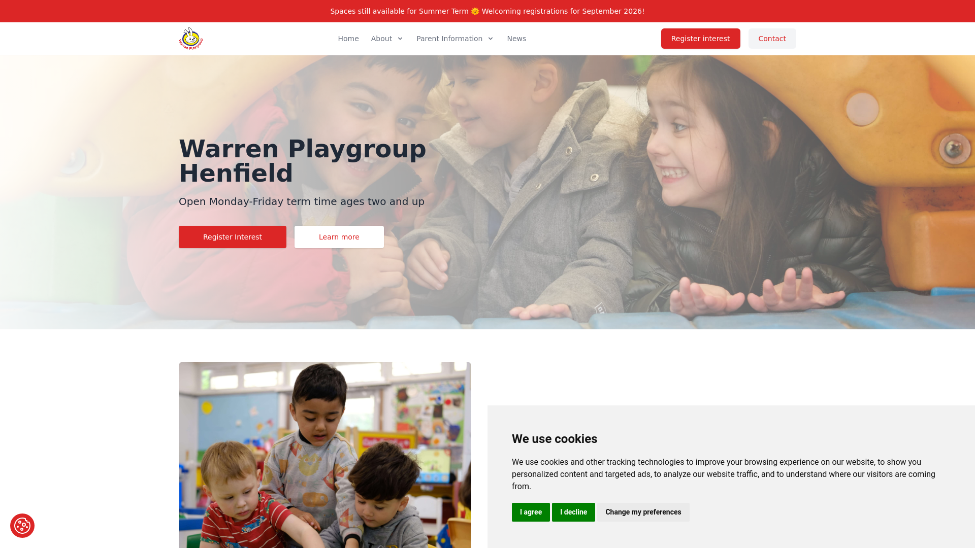 Website screenshot