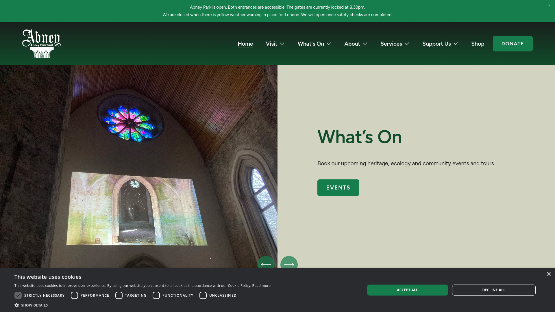 Website screenshot