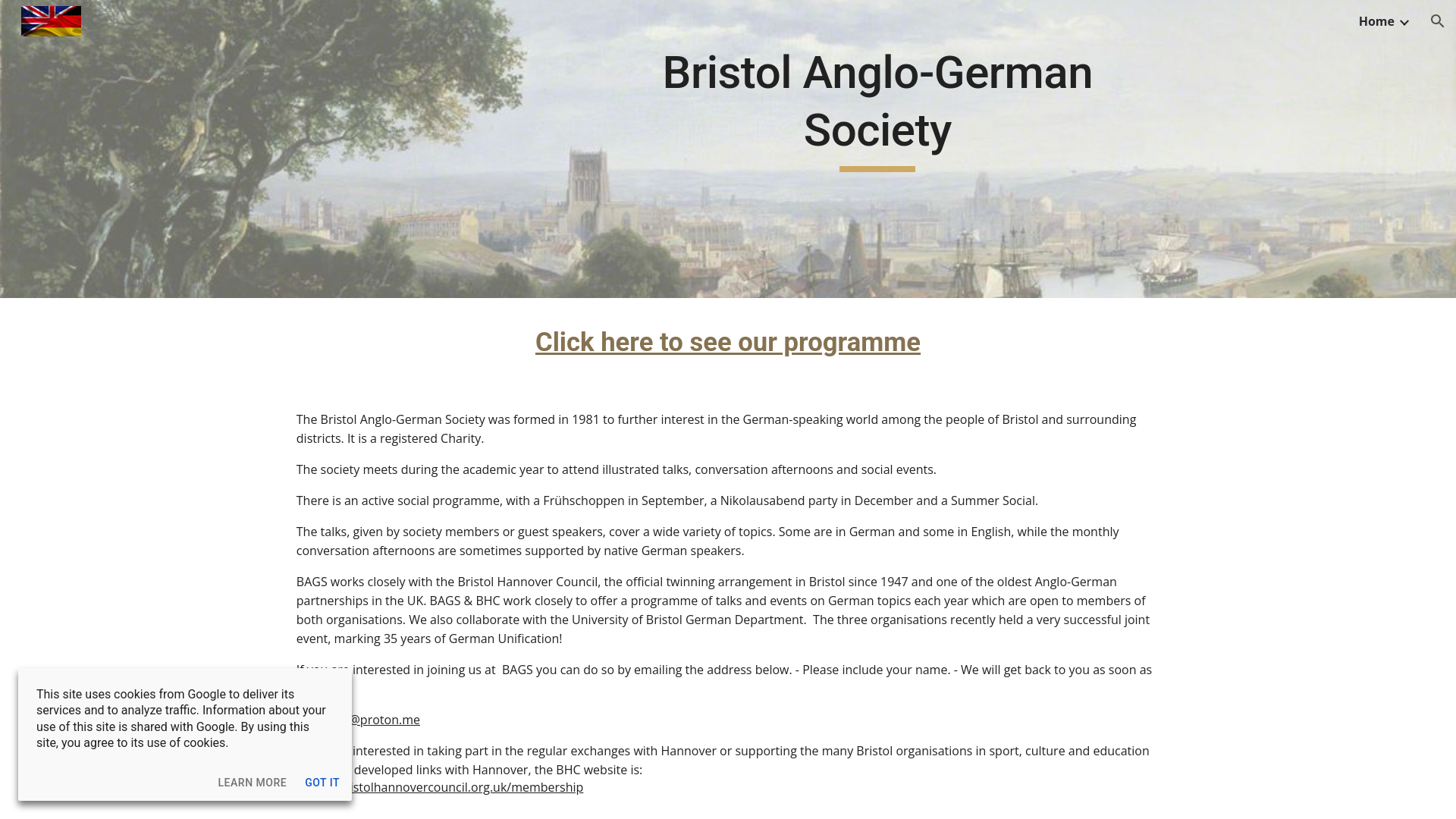 Website screenshot
