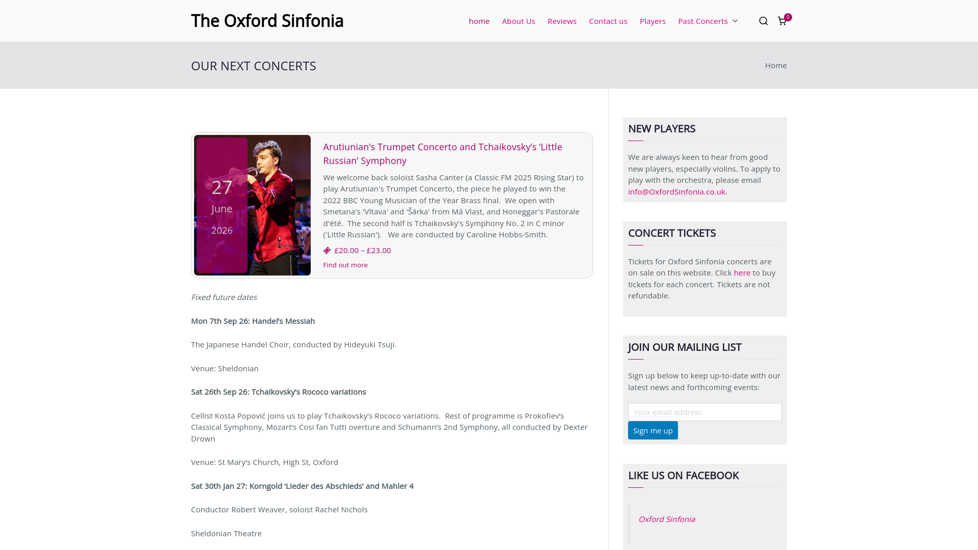 Website screenshot