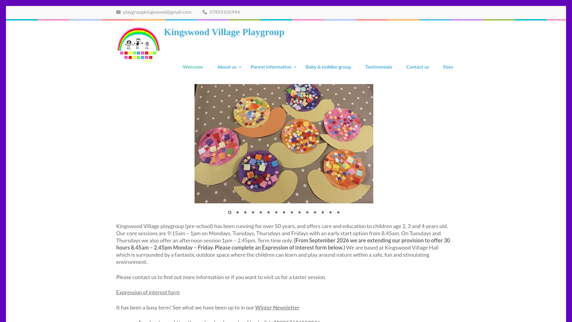 Website screenshot
