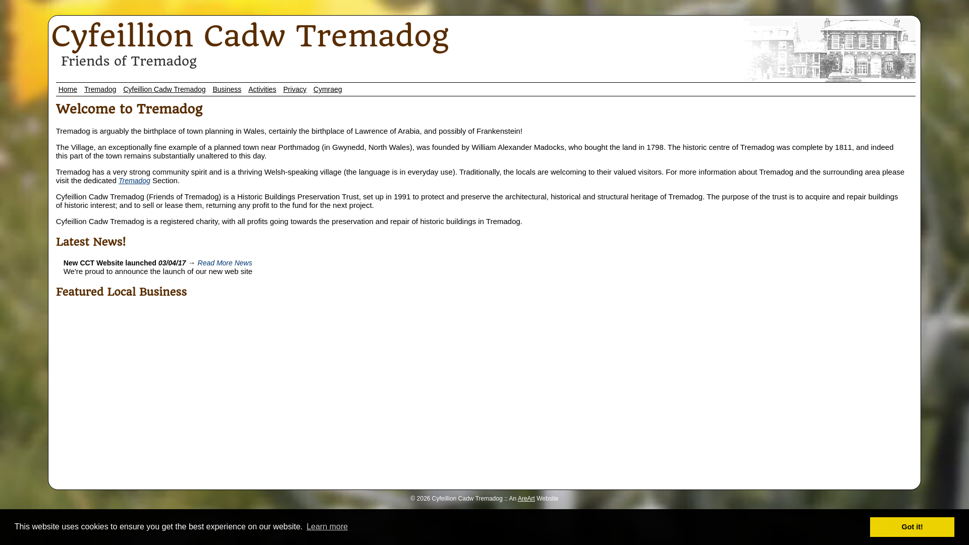 Website screenshot