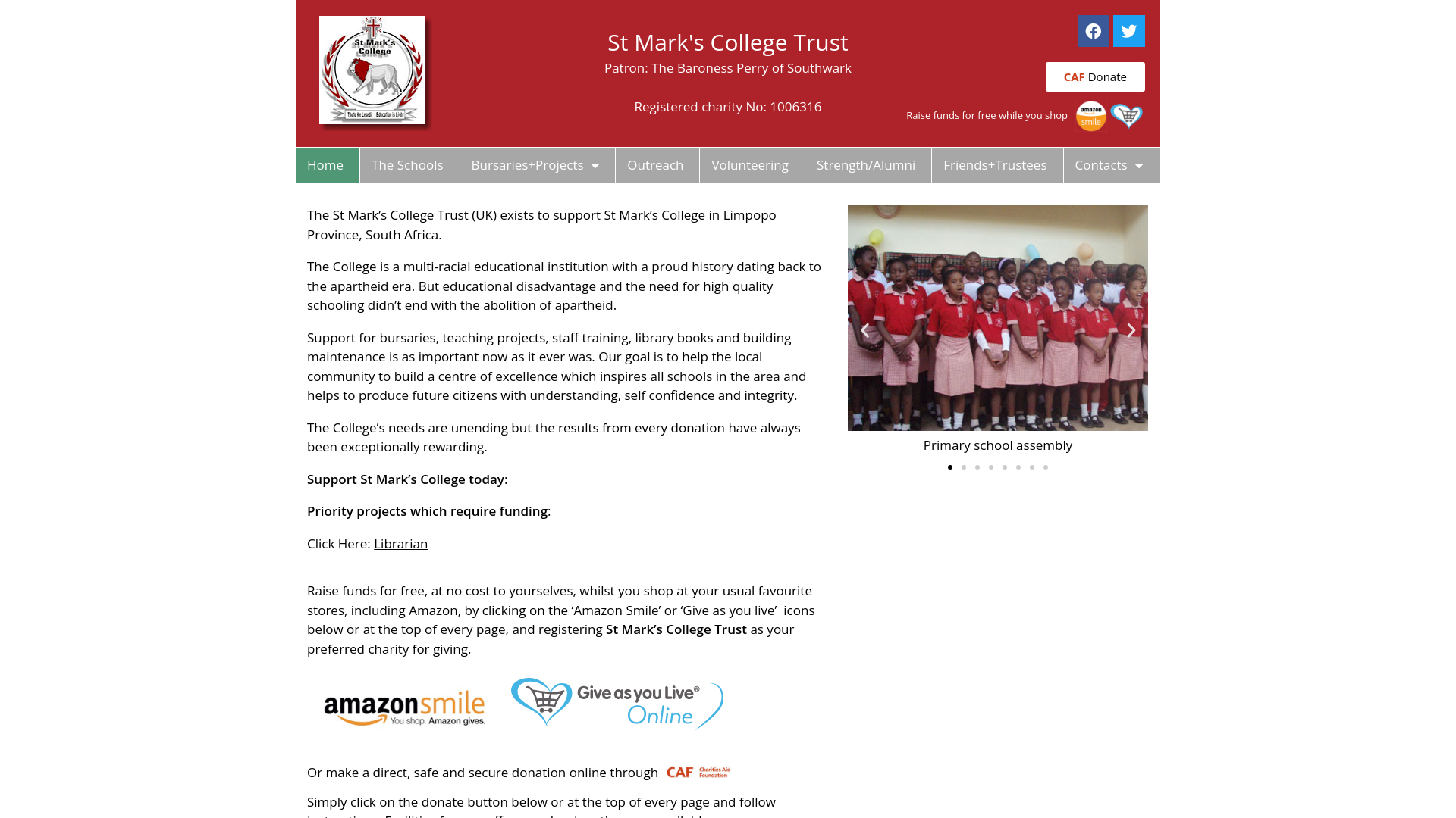 Website screenshot