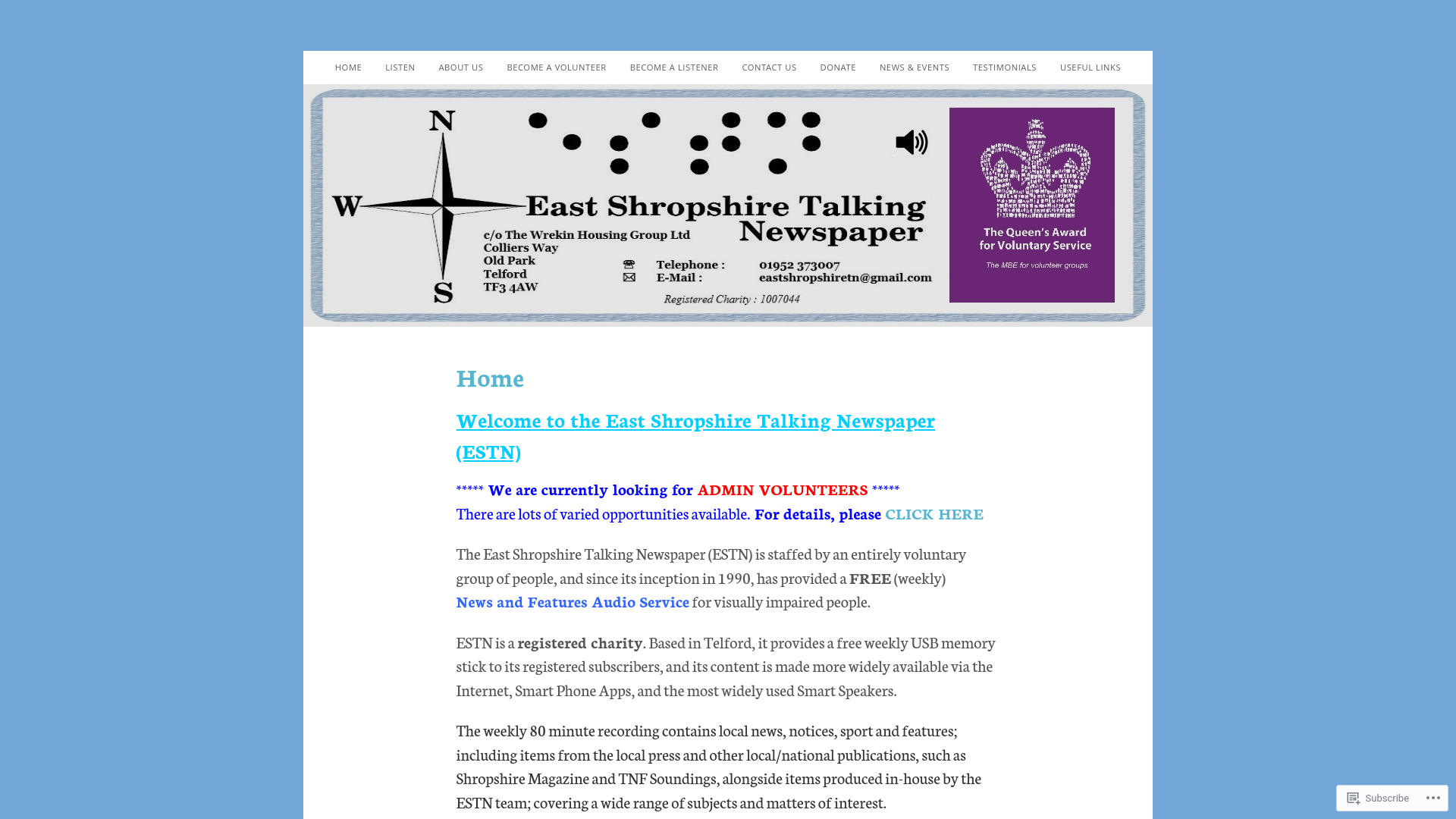 Website screenshot