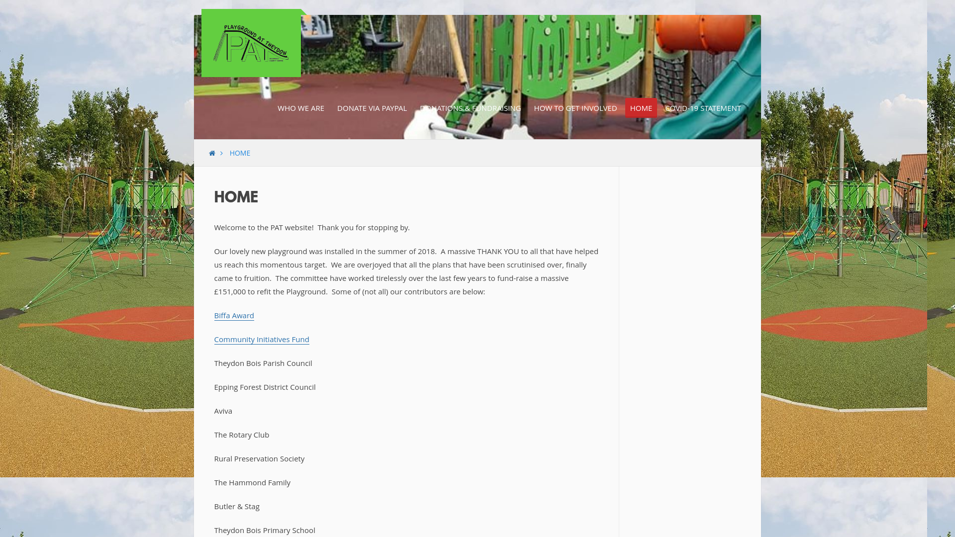 Website screenshot
