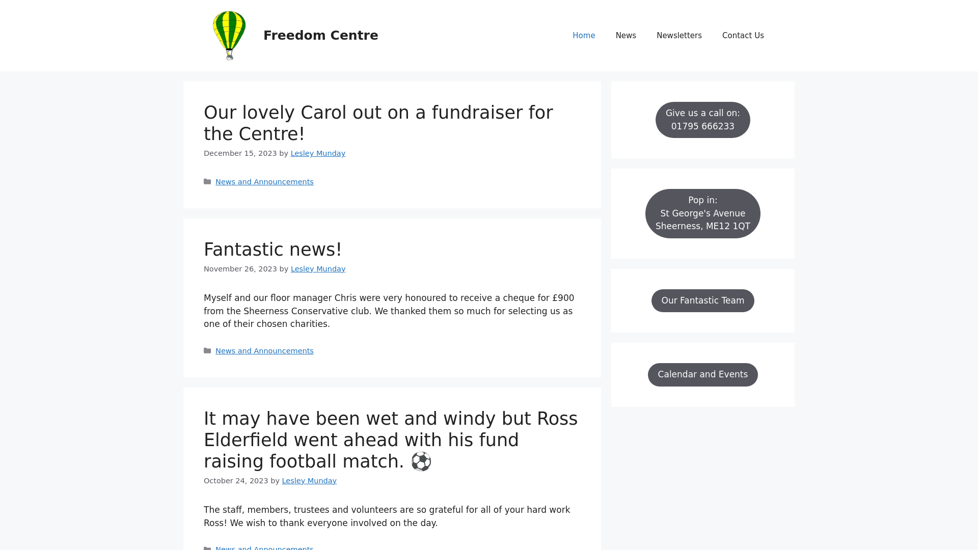 Website screenshot