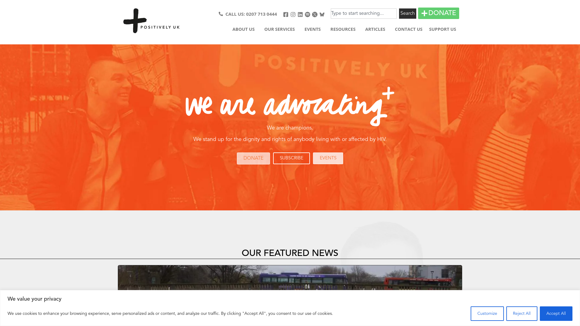 Website screenshot