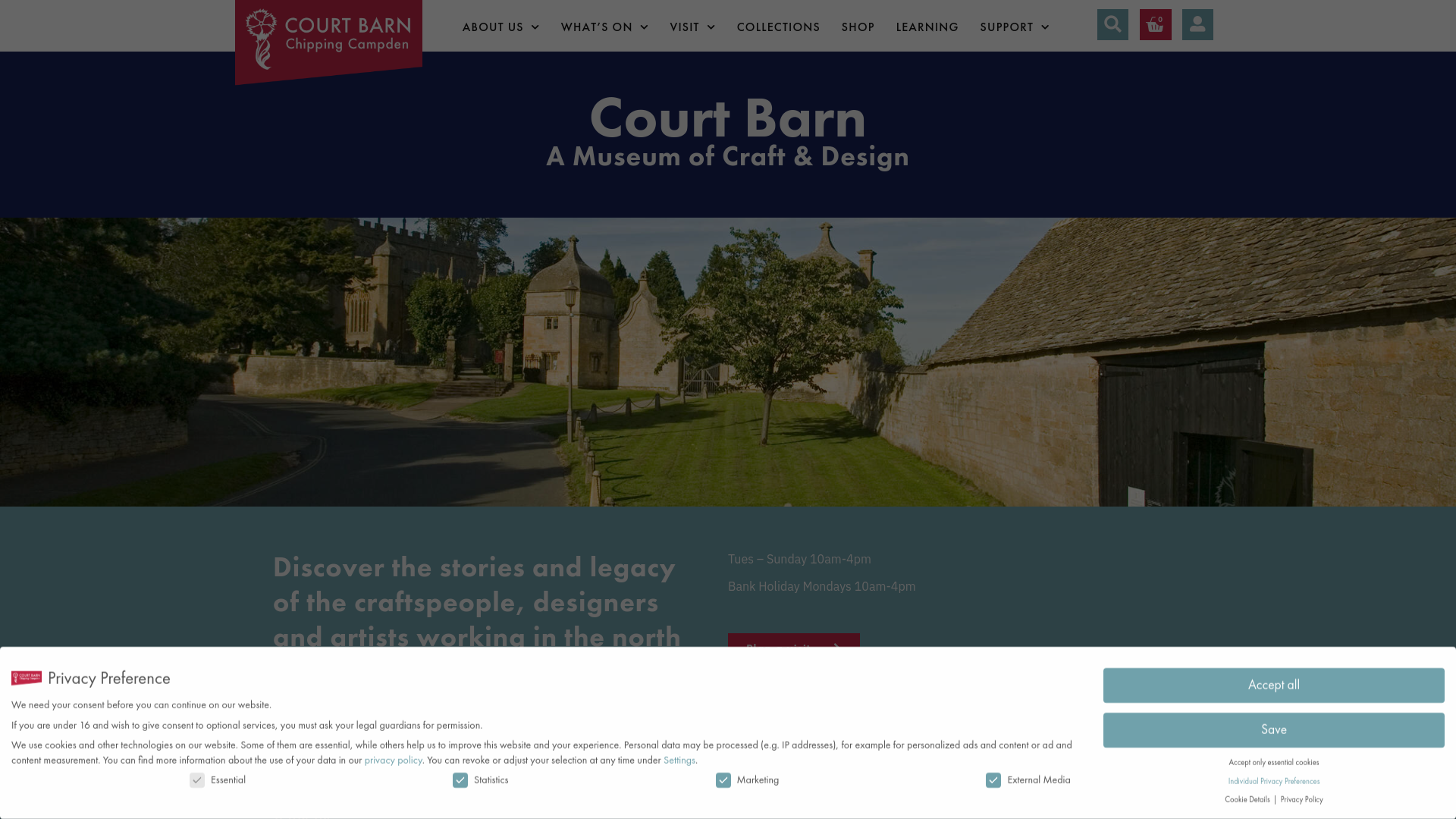 Website screenshot