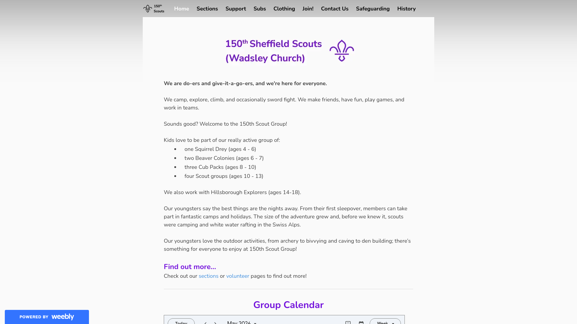 Website screenshot