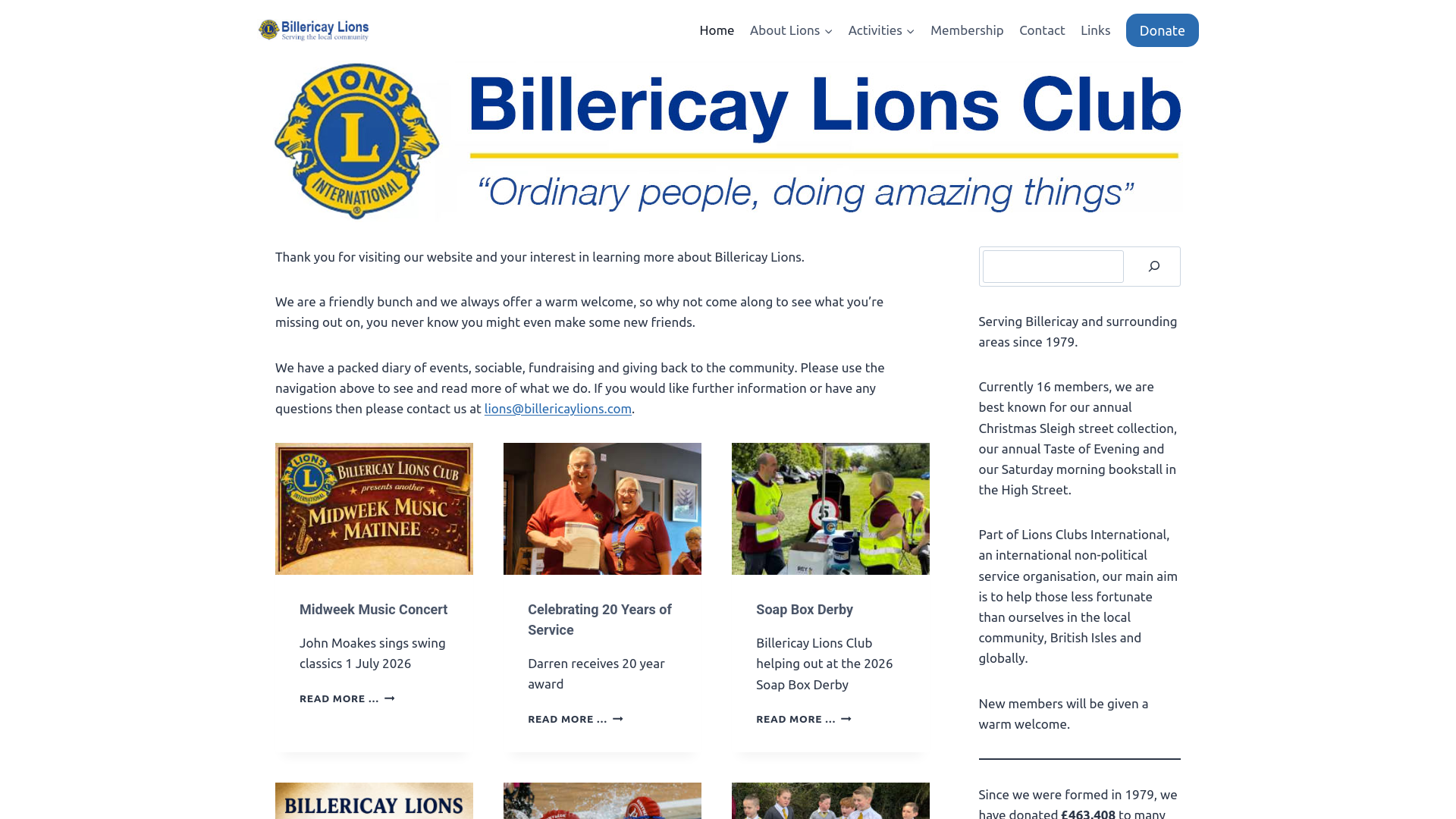Website screenshot