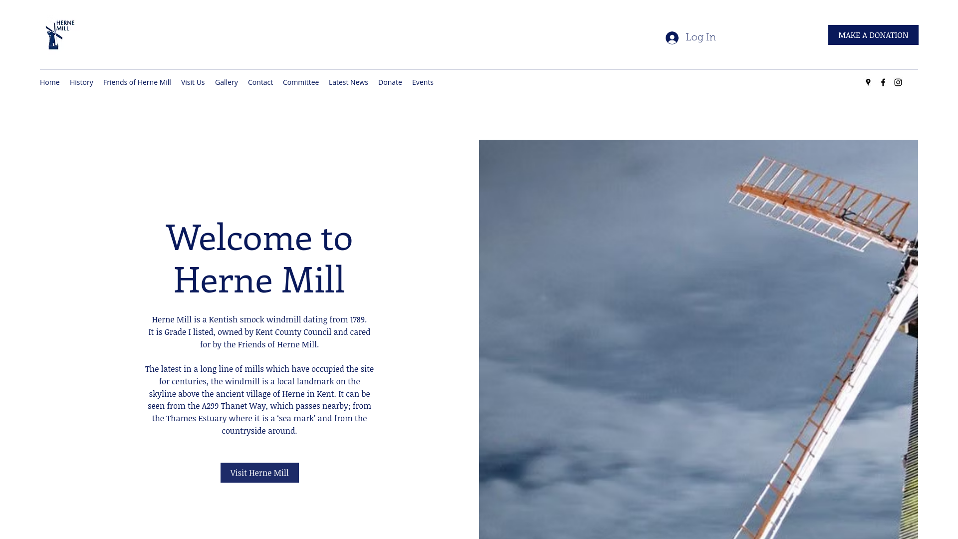 Website screenshot
