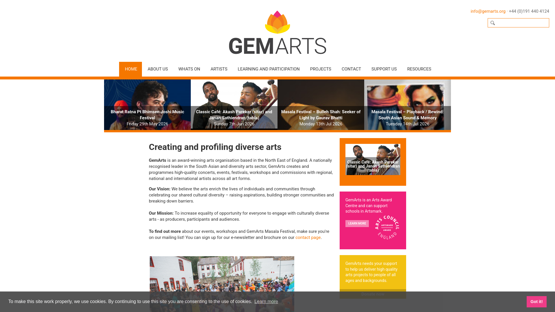 Website screenshot