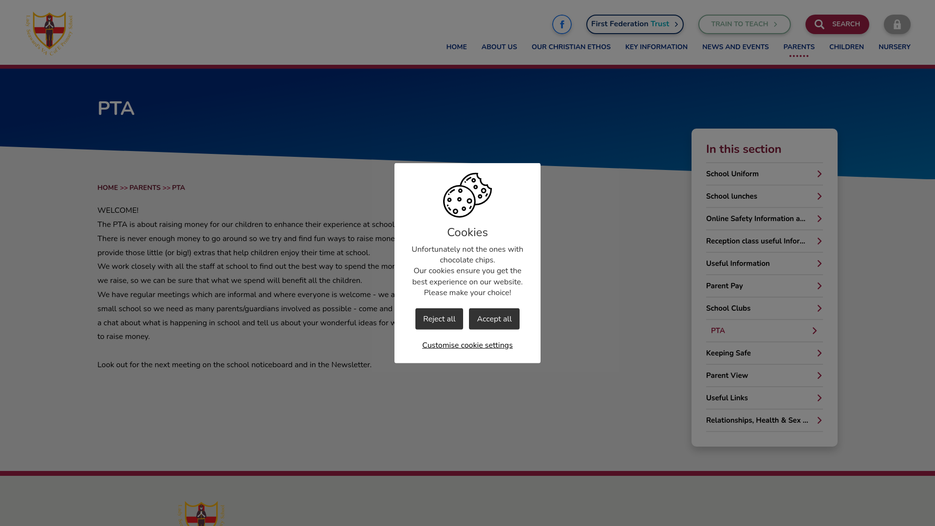 Website screenshot