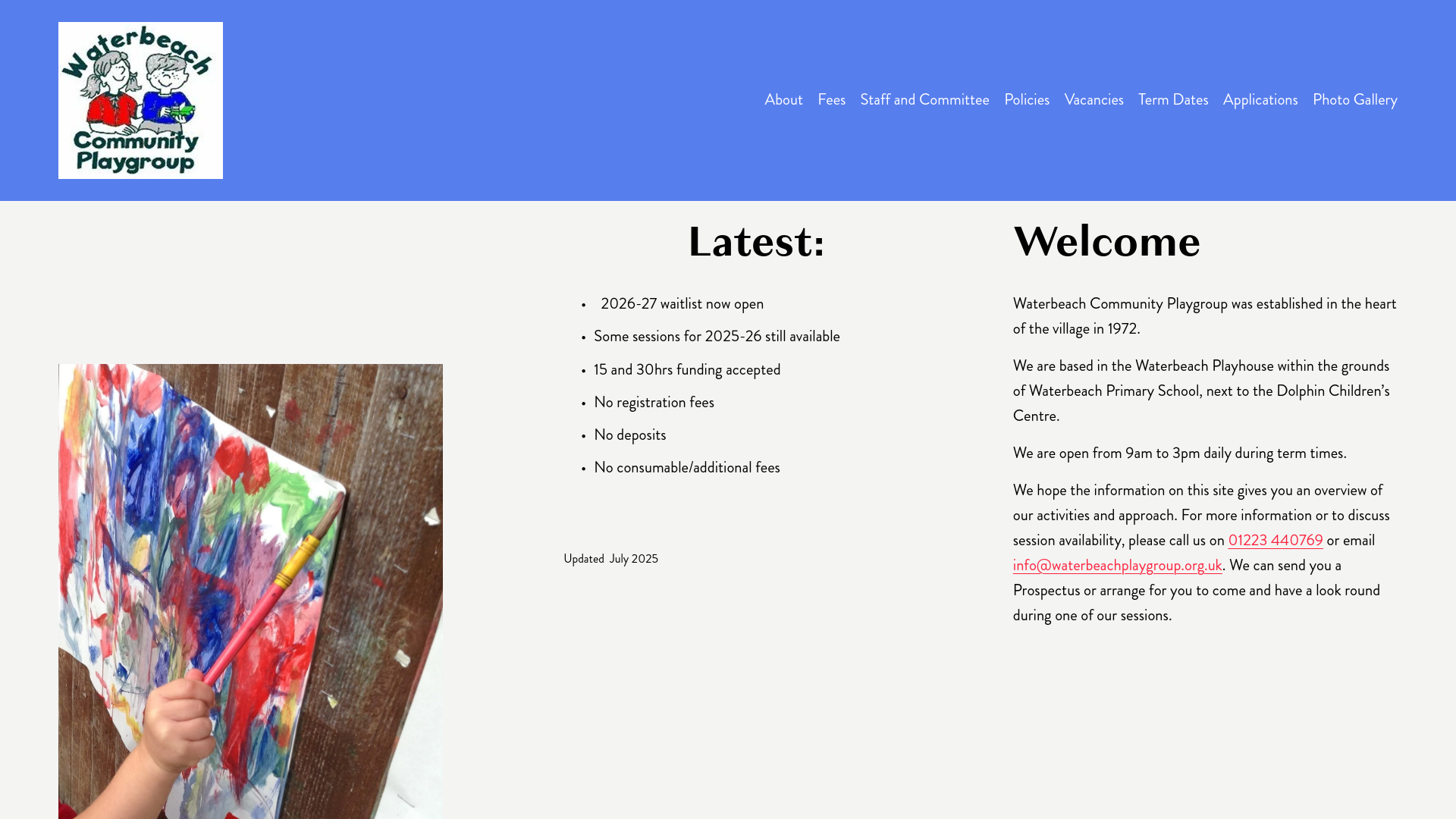 Website screenshot