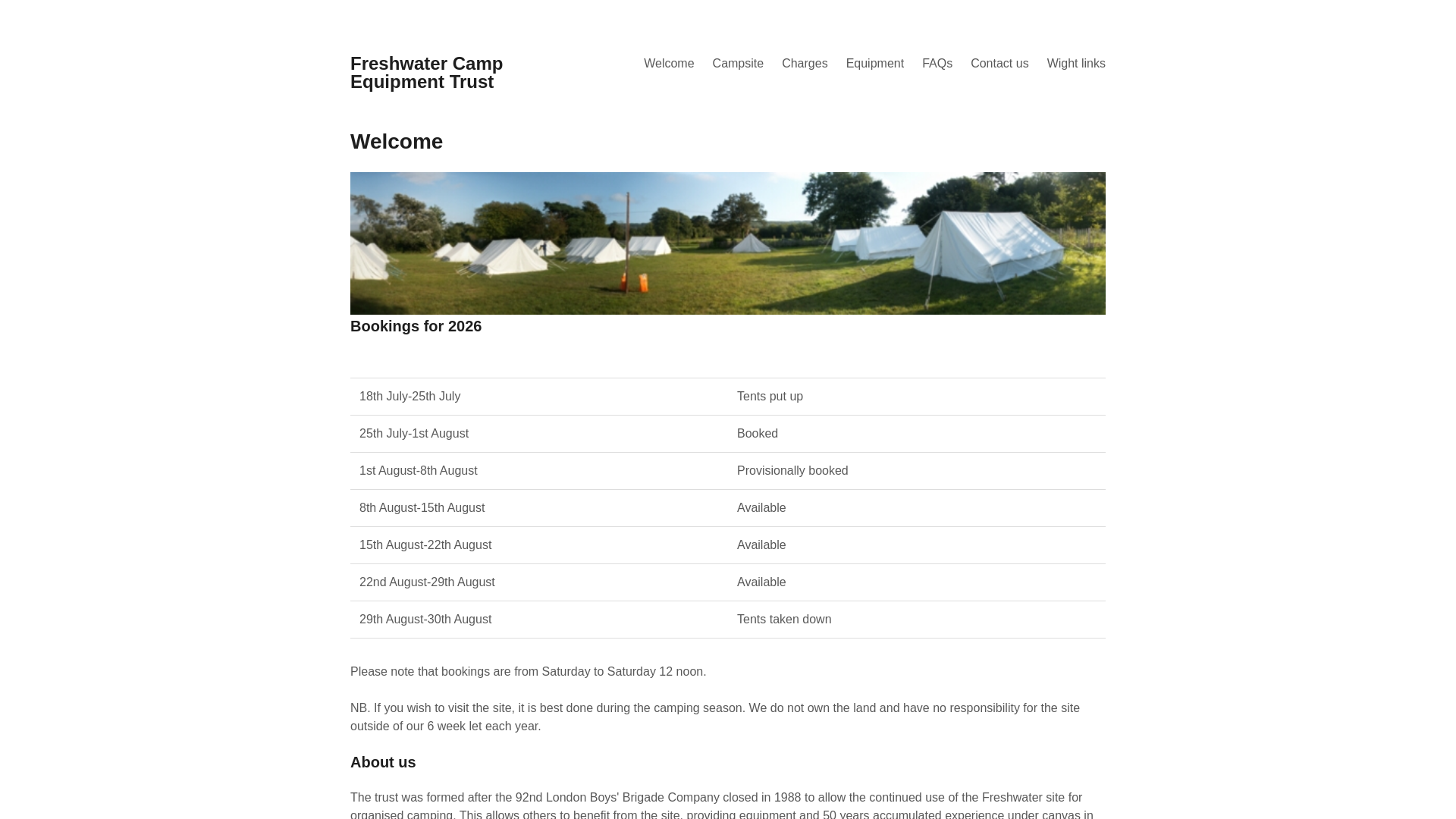 Website screenshot