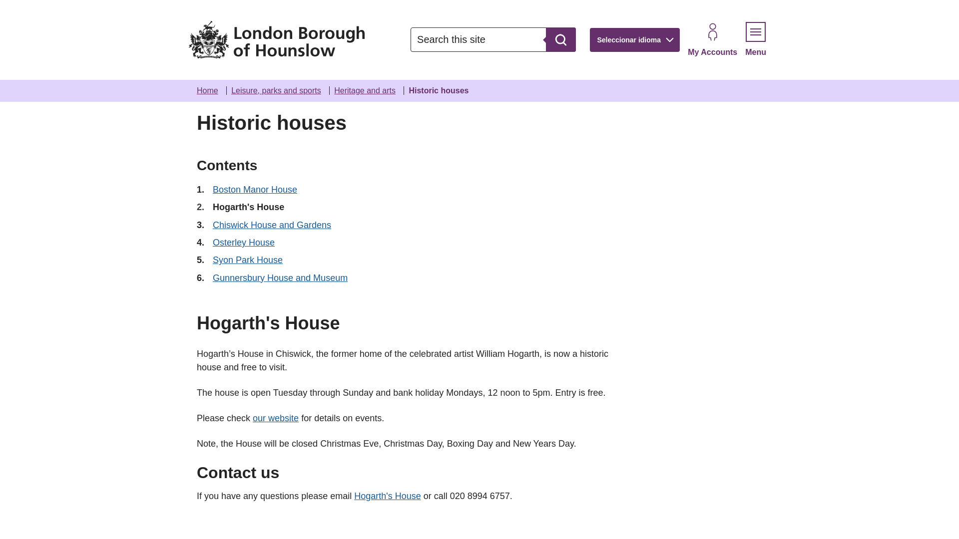 Website screenshot