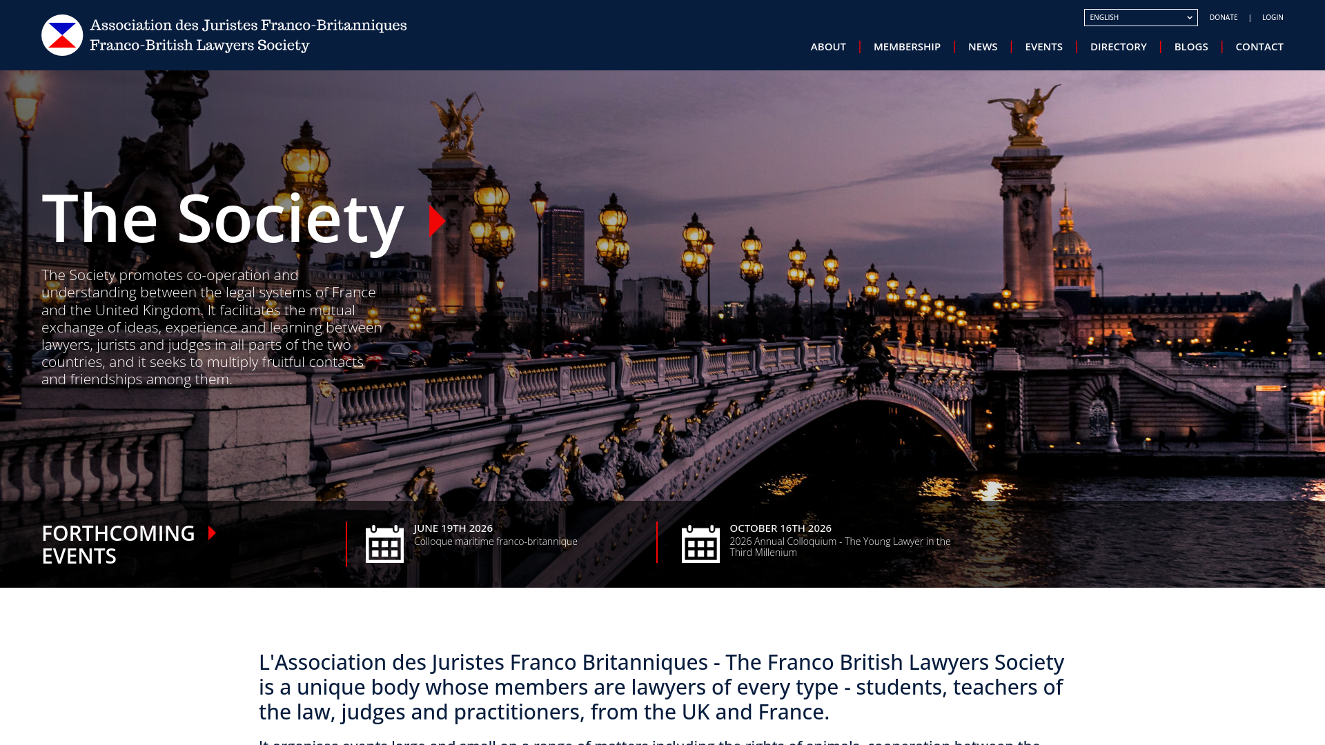 Website screenshot